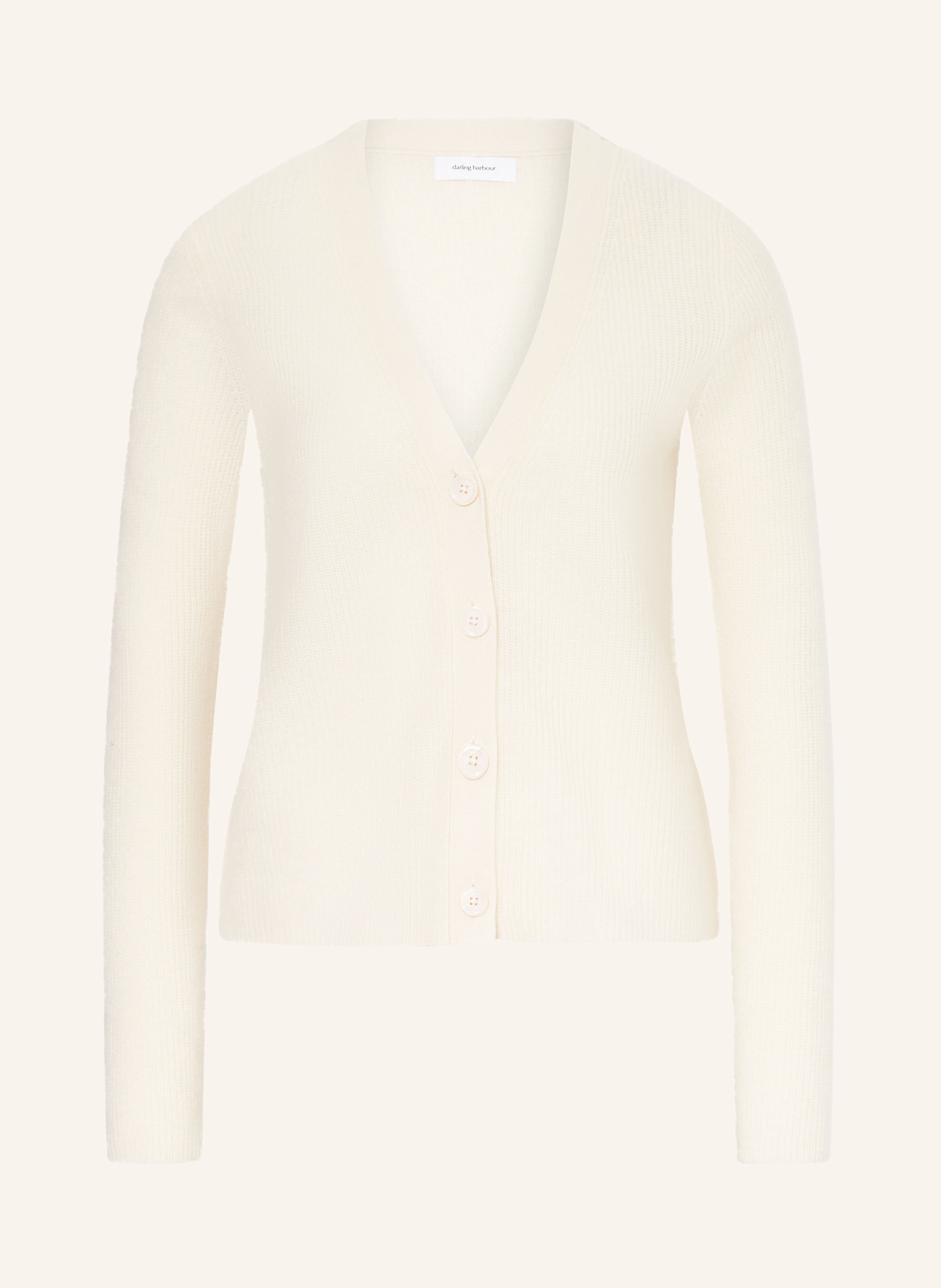 darling harbour Strickjacke aus Cashmere in offwhite