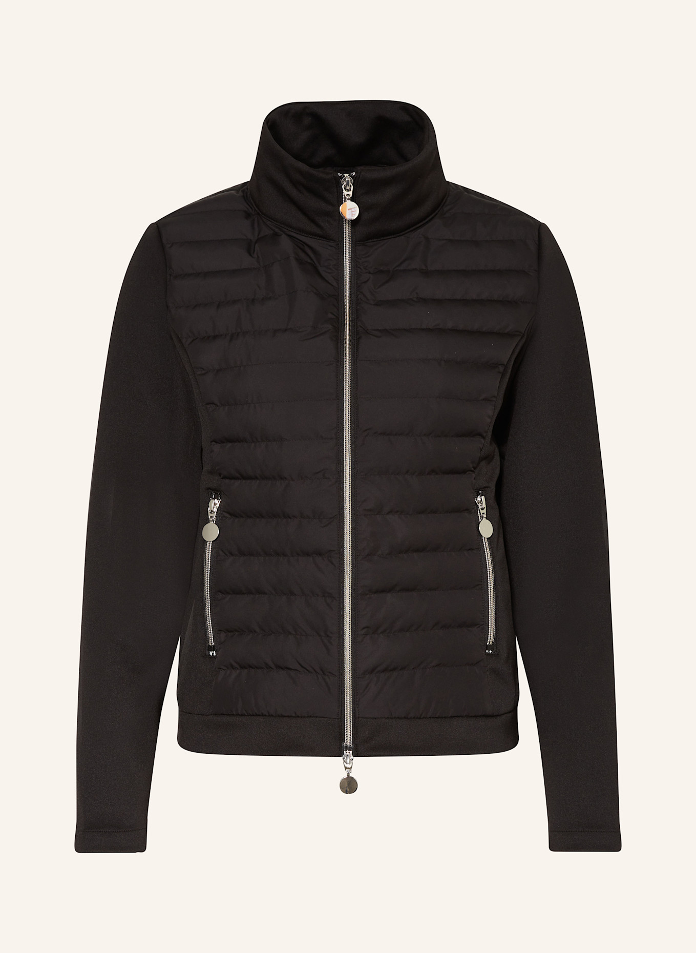 darling harbour Steppjacke im Materialmix: SCHWARZ