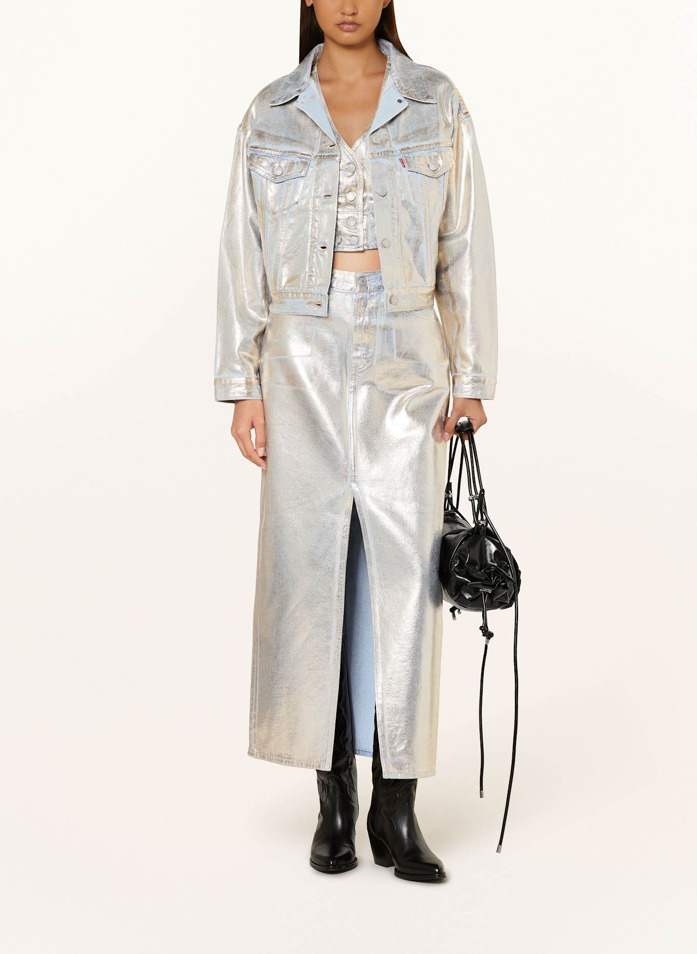 Levi's® Weste MONA in Jeansoptik: BEIGE