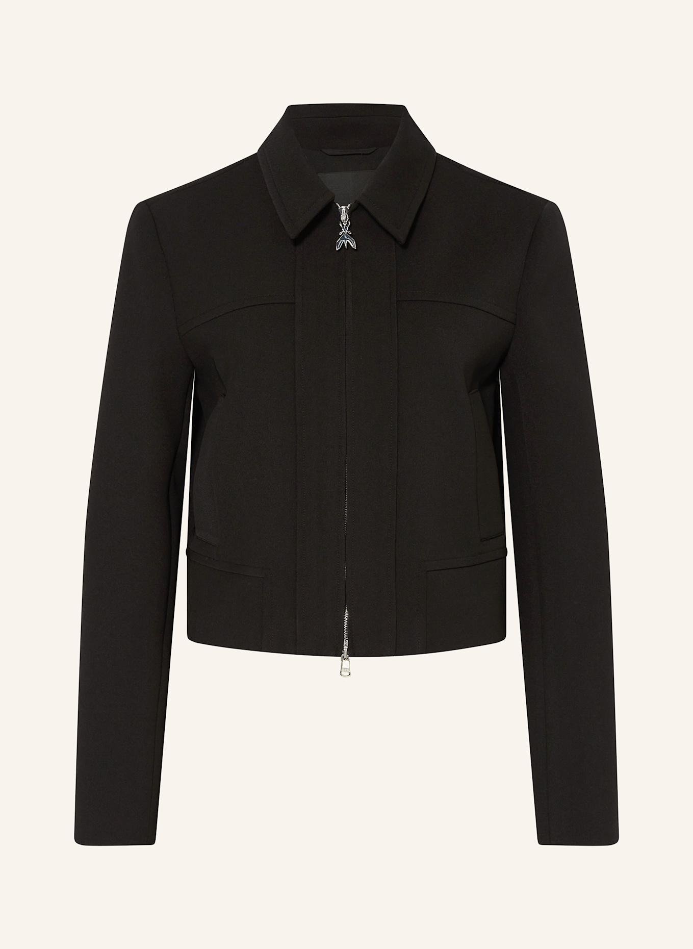 PATRIZIA PEPE Kastenjacke: SCHWARZ