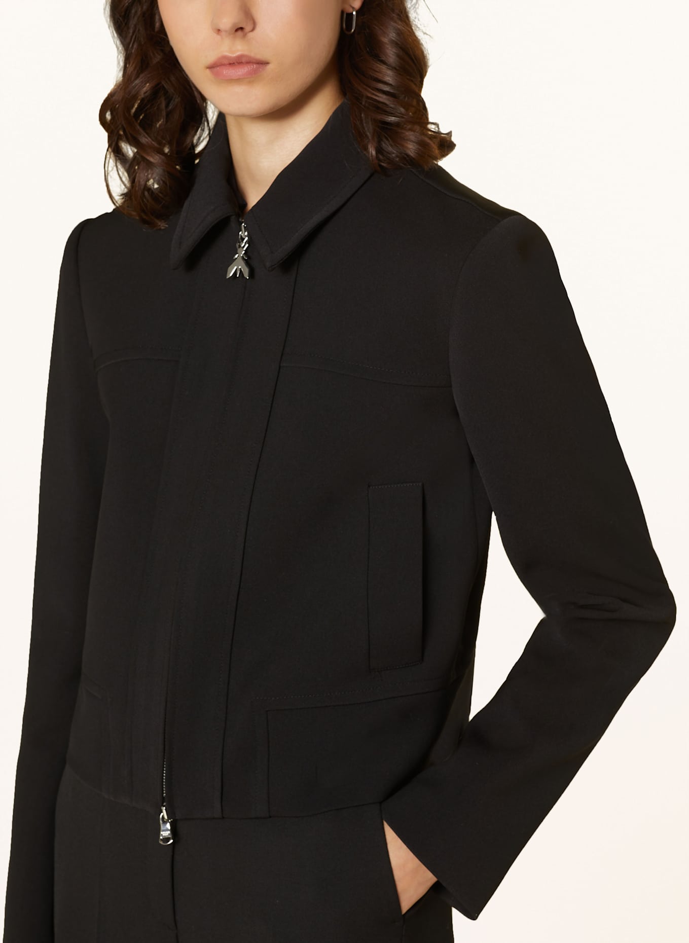 PATRIZIA PEPE Kastenjacke: SCHWARZ