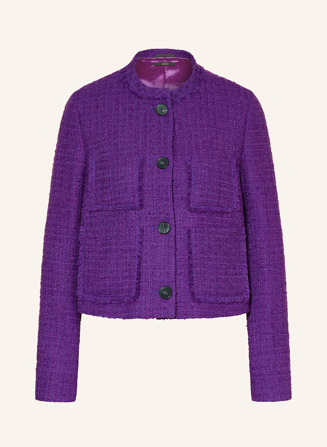 windsor. Tweed-Blazer DS490: LILA