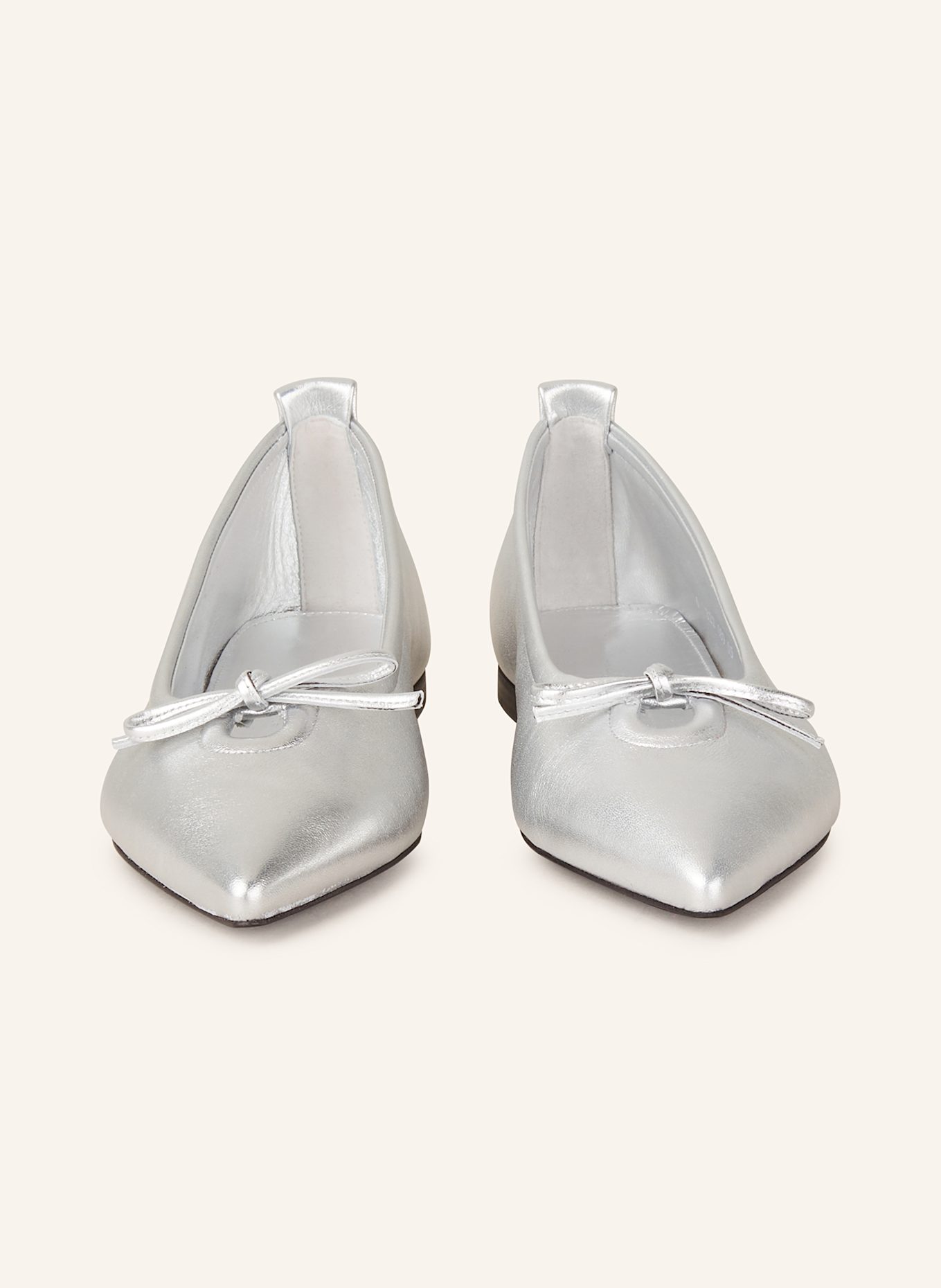 KENNEL & SCHMENGER Ballet flats GRETA, Color: SILVER (Image 3)