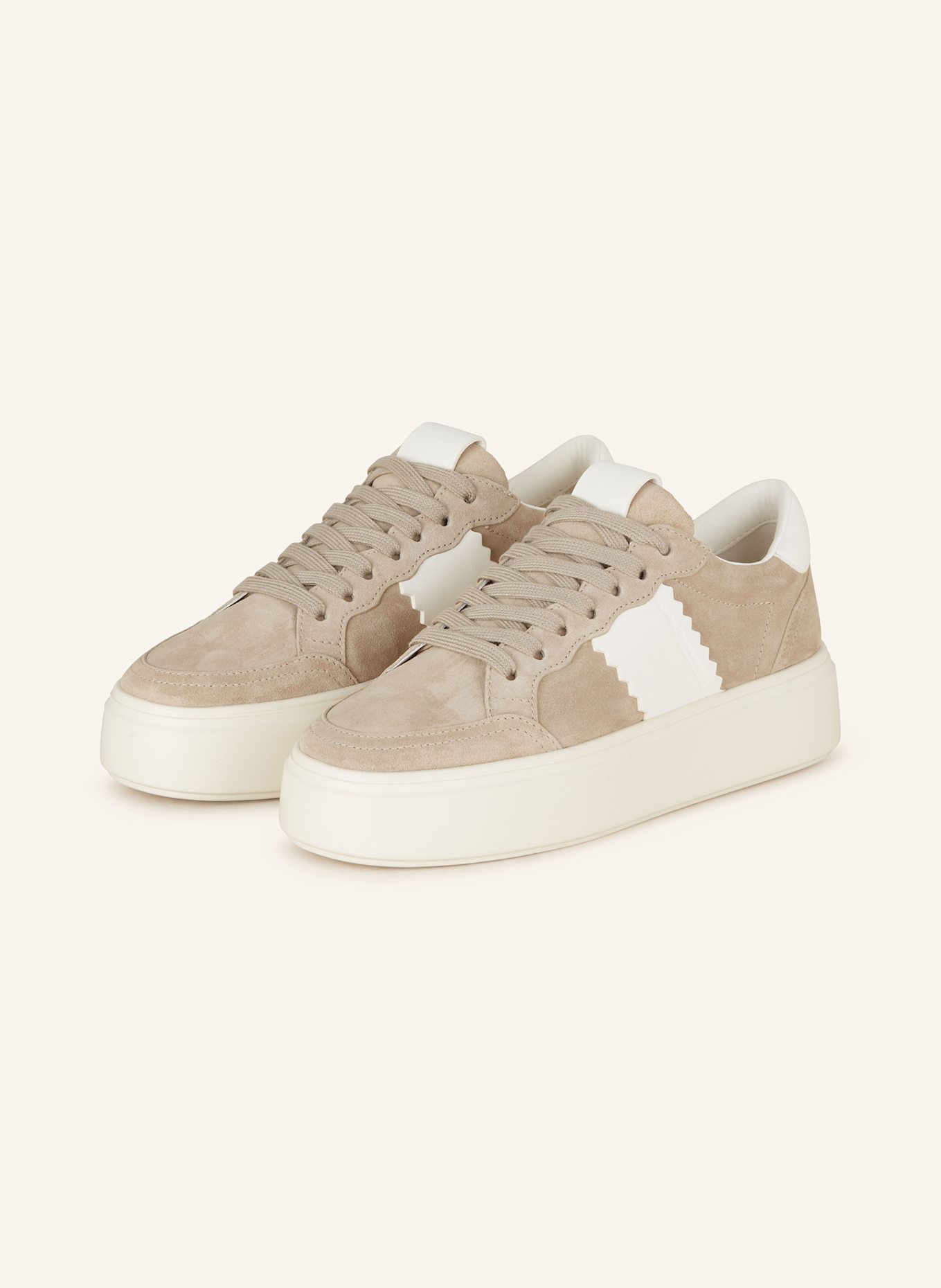 KENNEL & SCHMENGER Sneaker: TAUPE / WEISS