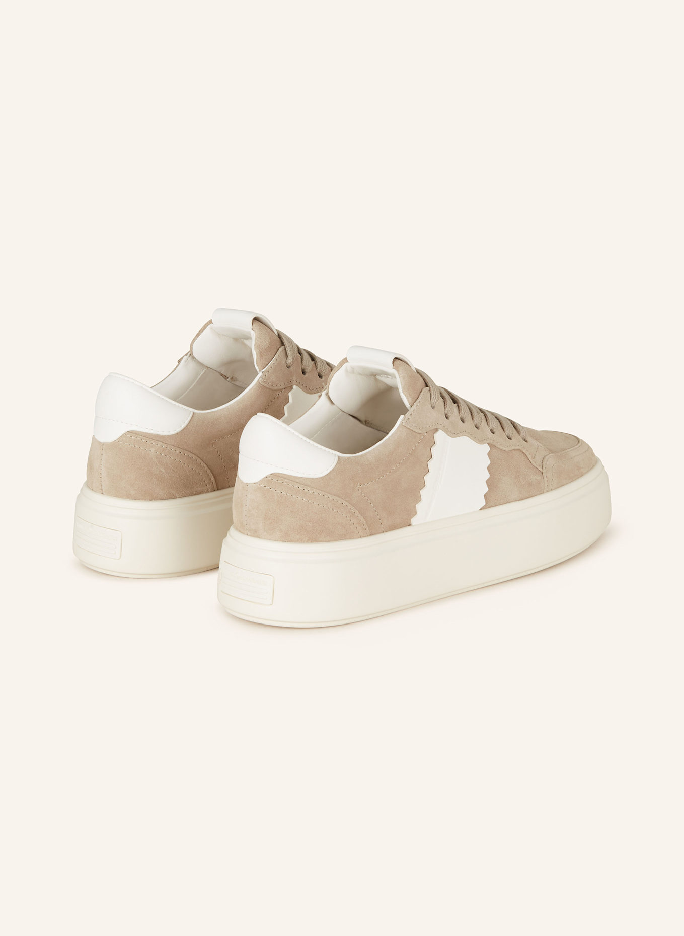 KENNEL & SCHMENGER Sneaker: TAUPE / WEISS