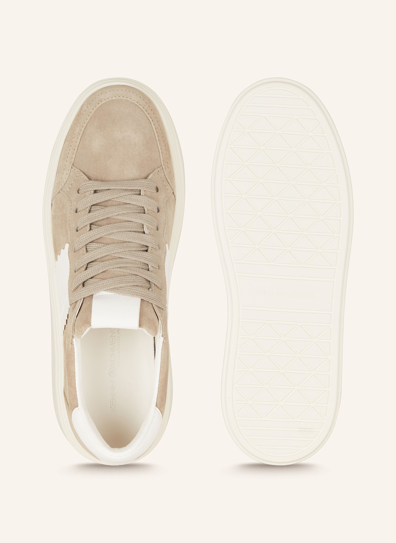 KENNEL & SCHMENGER Sneaker: TAUPE / WEISS