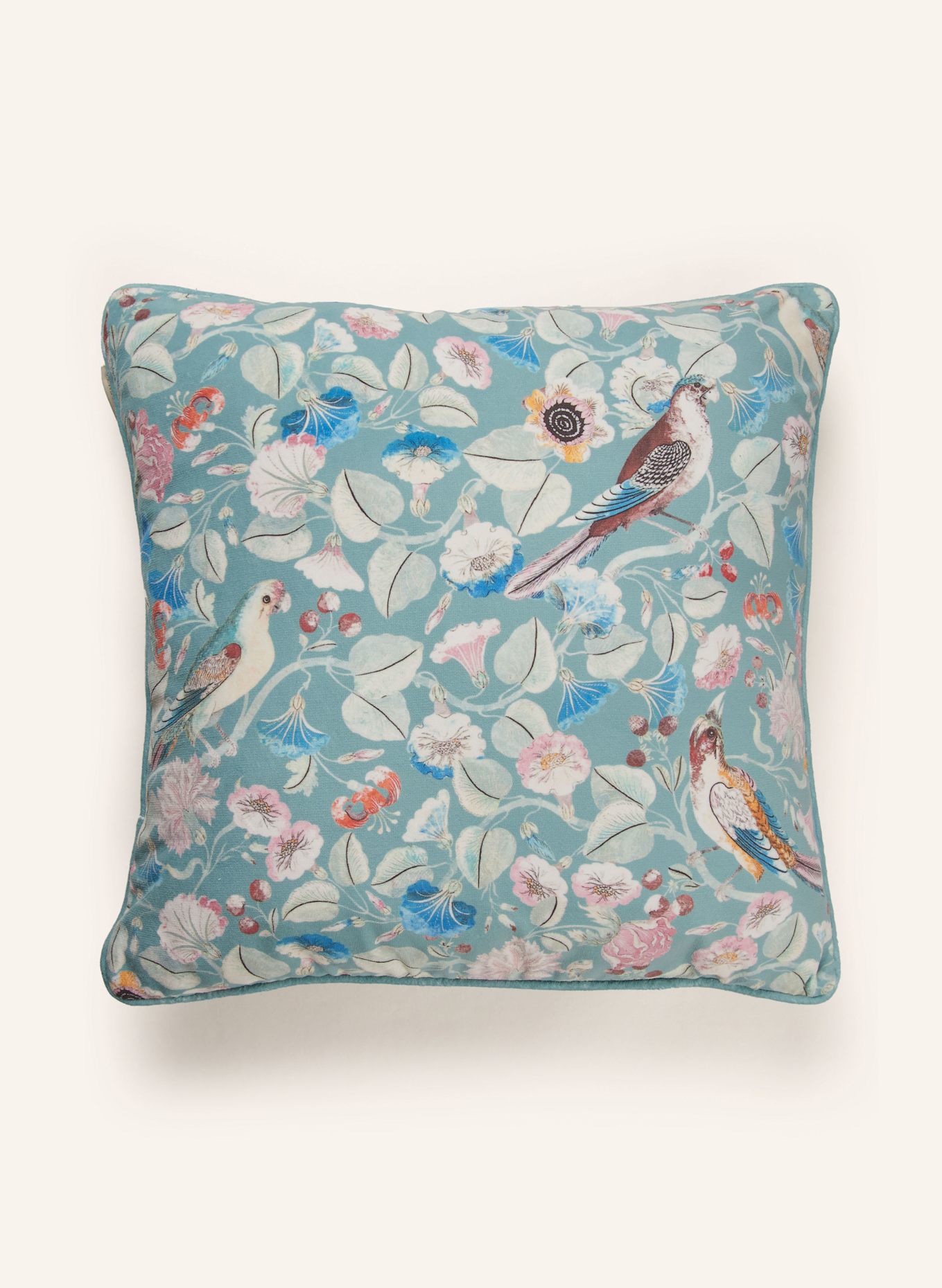 ESSENZA Poduszka dekoracyjna ALESTE z aksamitu: MIĘTOWY / BLADORÓŻOWY / TURKUSOWY