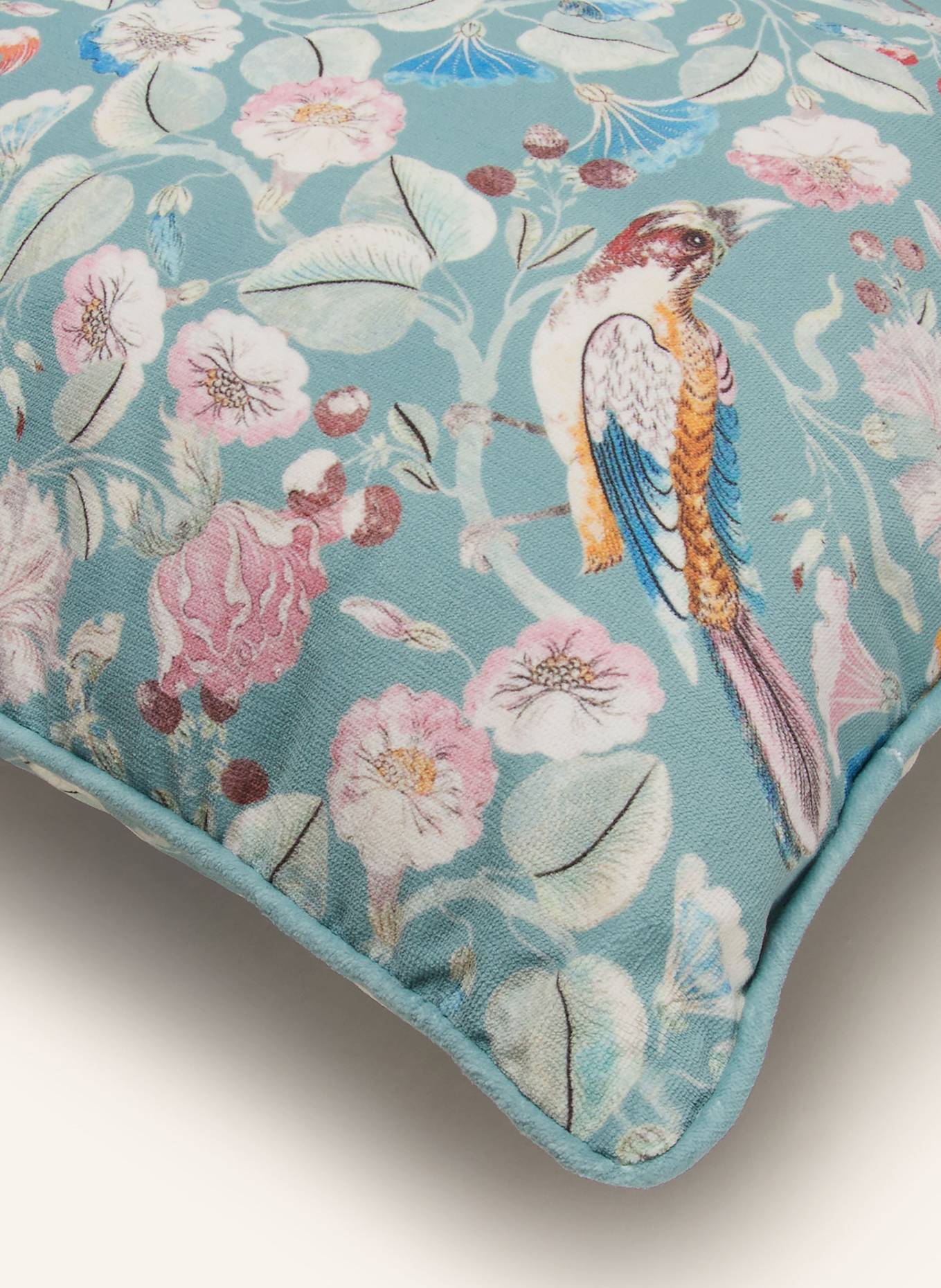 ESSENZA Poduszka dekoracyjna ALESTE z aksamitu: MIĘTOWY / BLADORÓŻOWY / TURKUSOWY