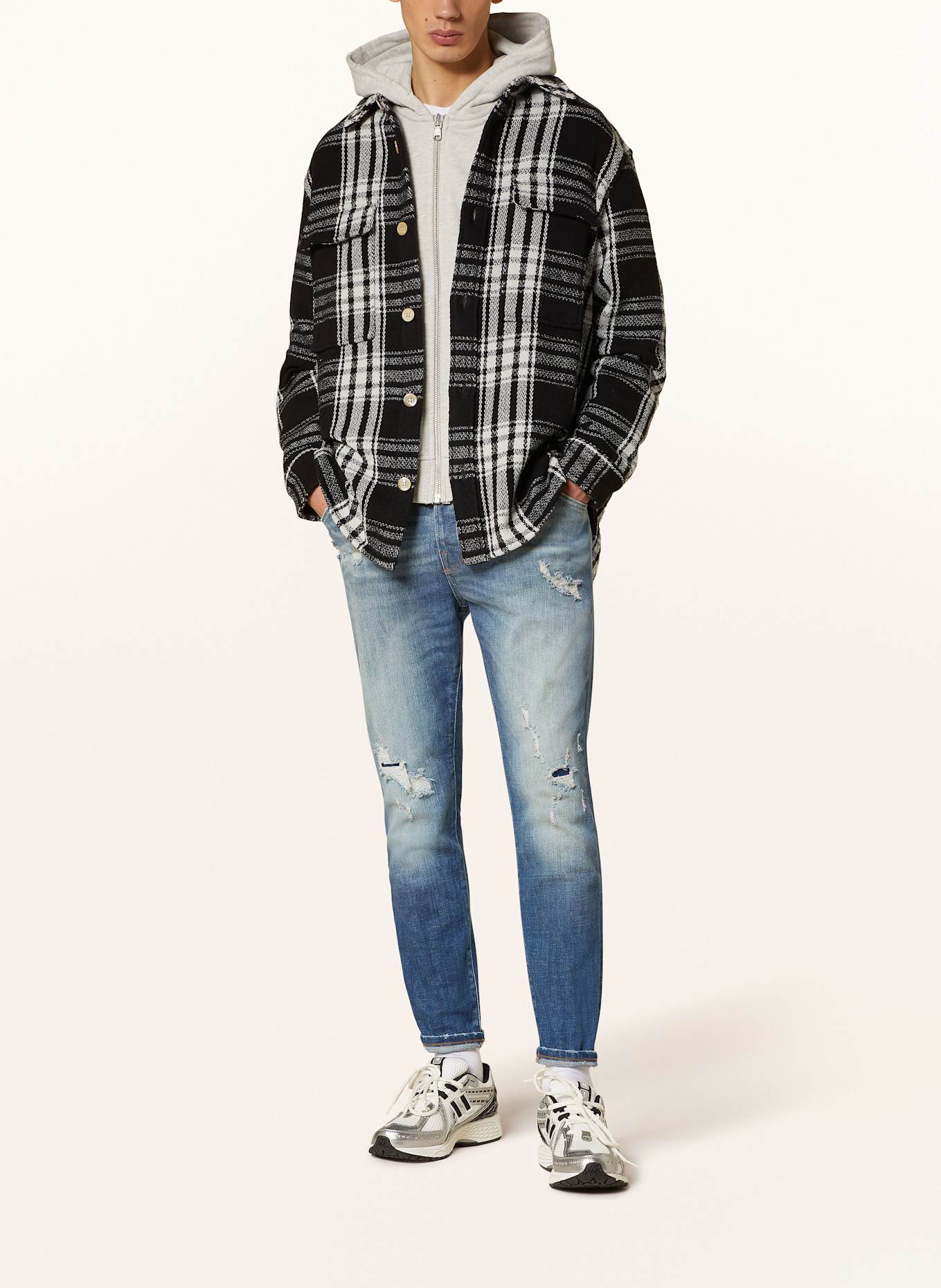 GOLDGARN DENIM Jeans NECKARAU twisted cropped fit: 1070 LIGHTBLUE