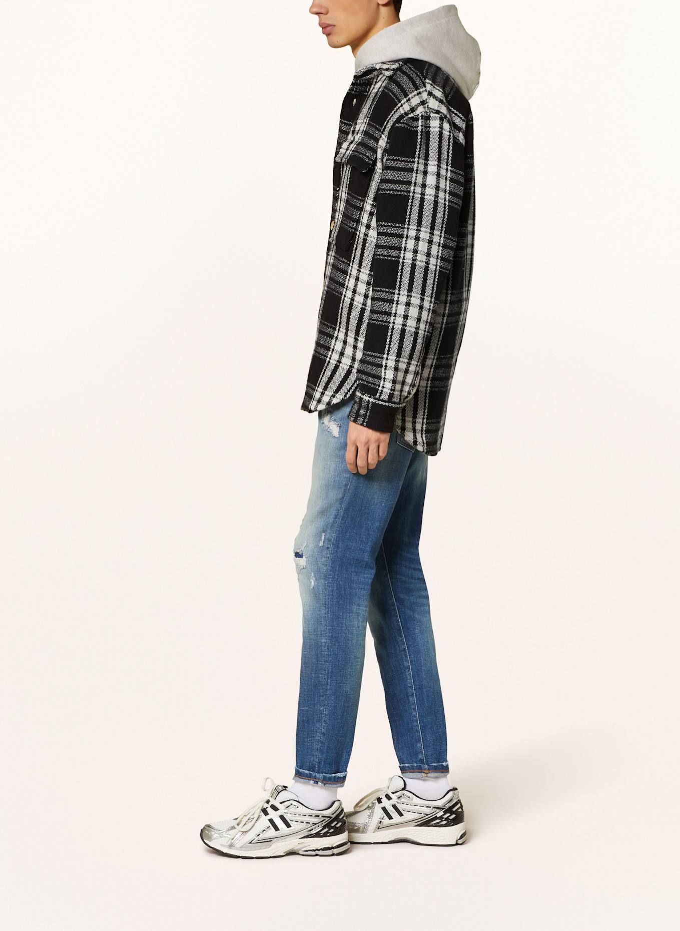 GOLDGARN DENIM Jeans NECKARAU twisted cropped fit: 1070 LIGHTBLUE