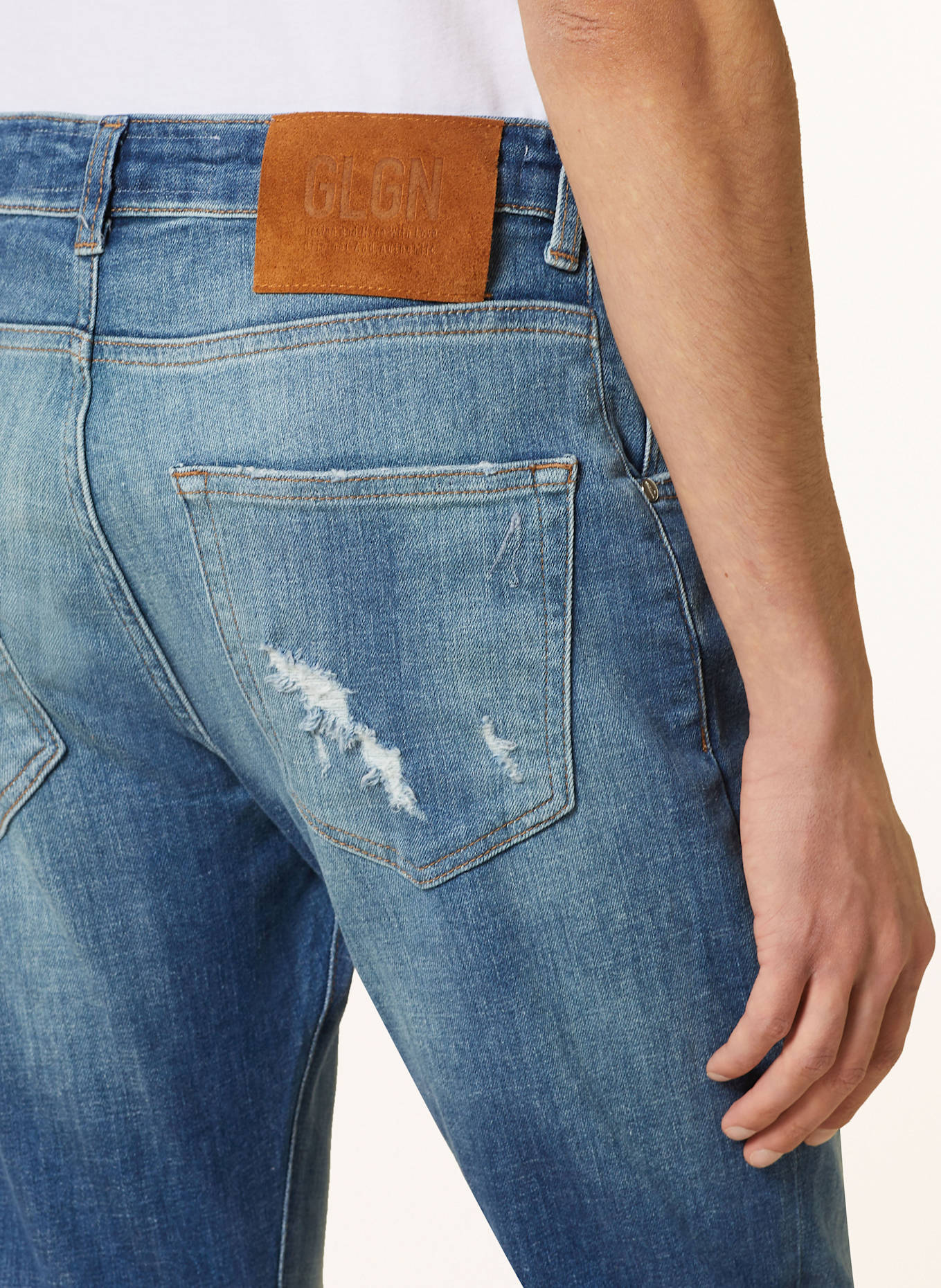 GOLDGARN DENIM Jeans NECKARAU twisted cropped fit: 1070 LIGHTBLUE