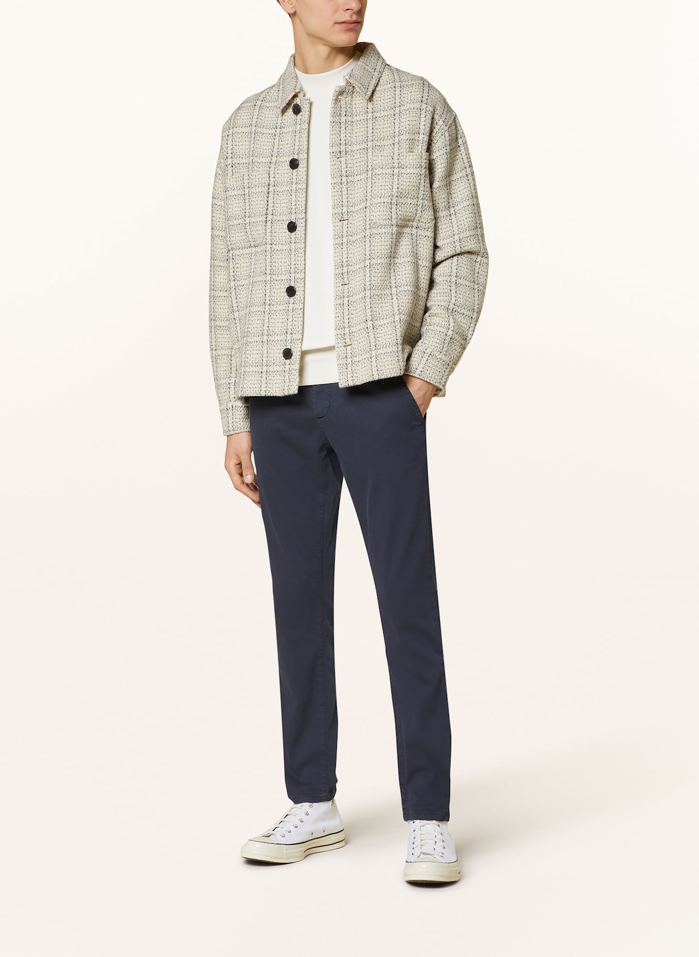 GABBA Chino PAUL K3280 DALE Regular Fit: DUNKELBLAU