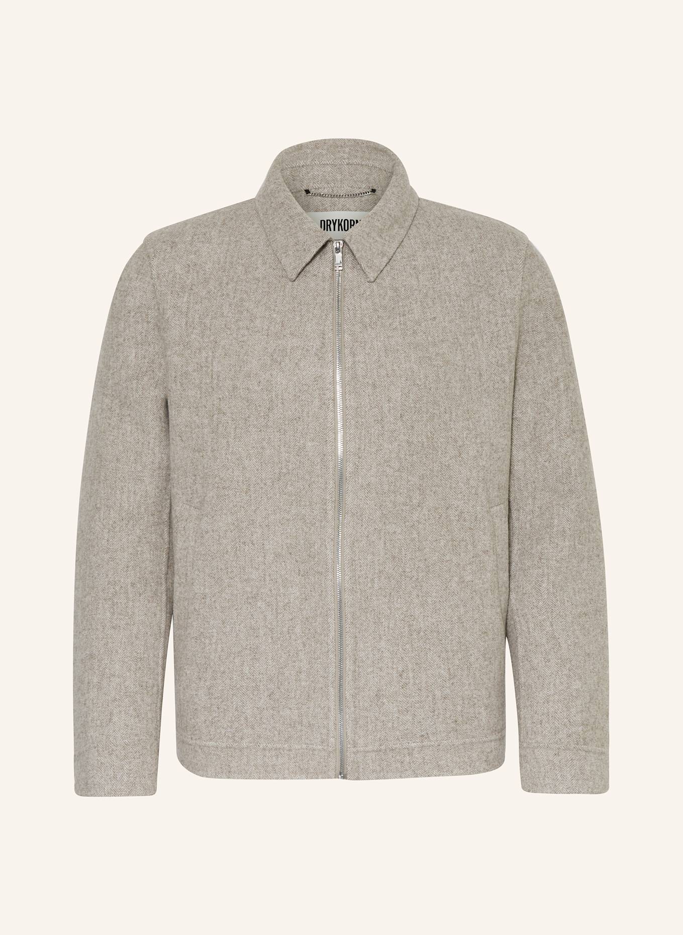 DRYKORN Overjacket RIKKA: TAUPE / CREME