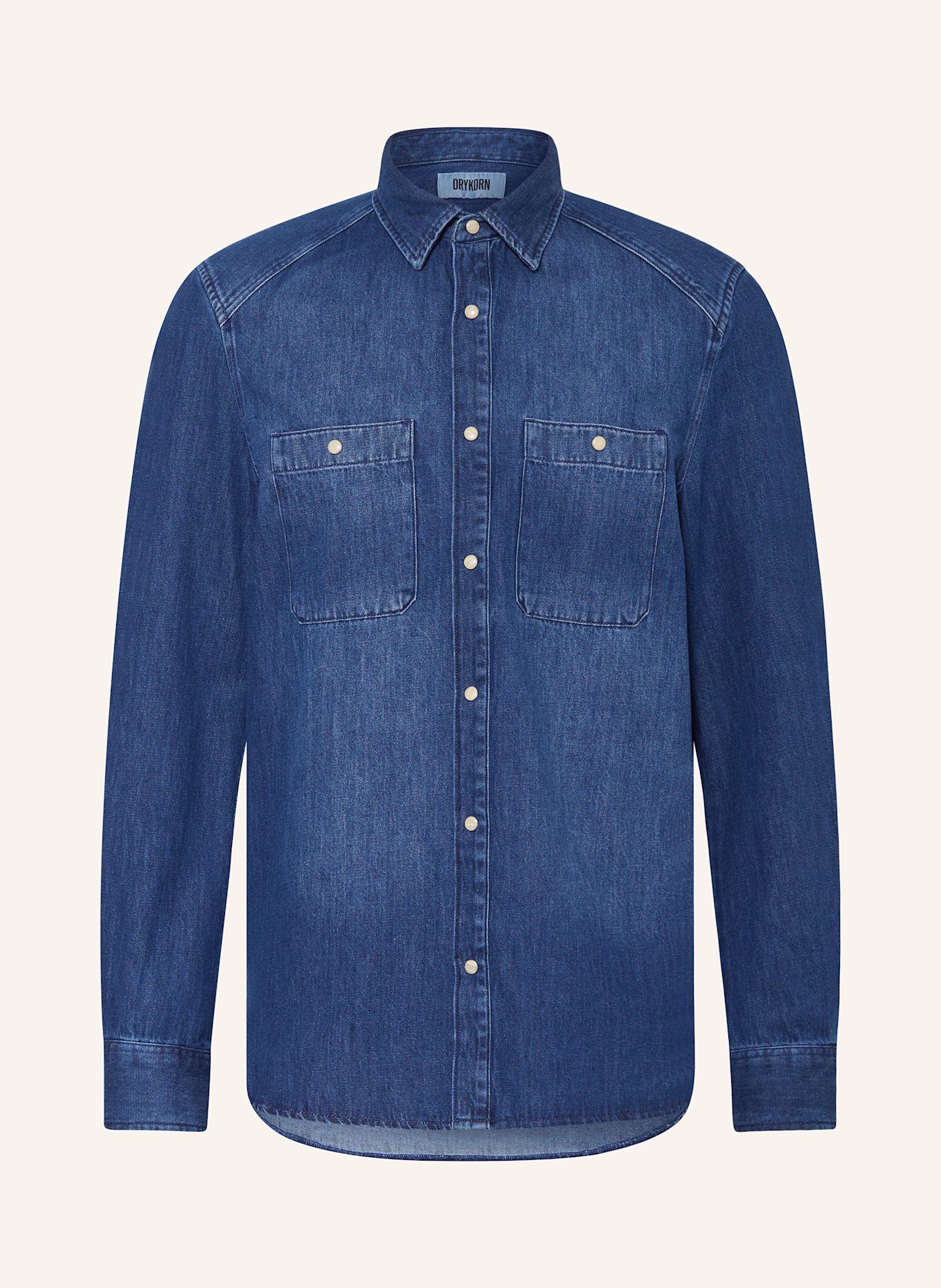 DRYKORN Jeanshemd NOWEN Regular Fit: DUNKELBLAU