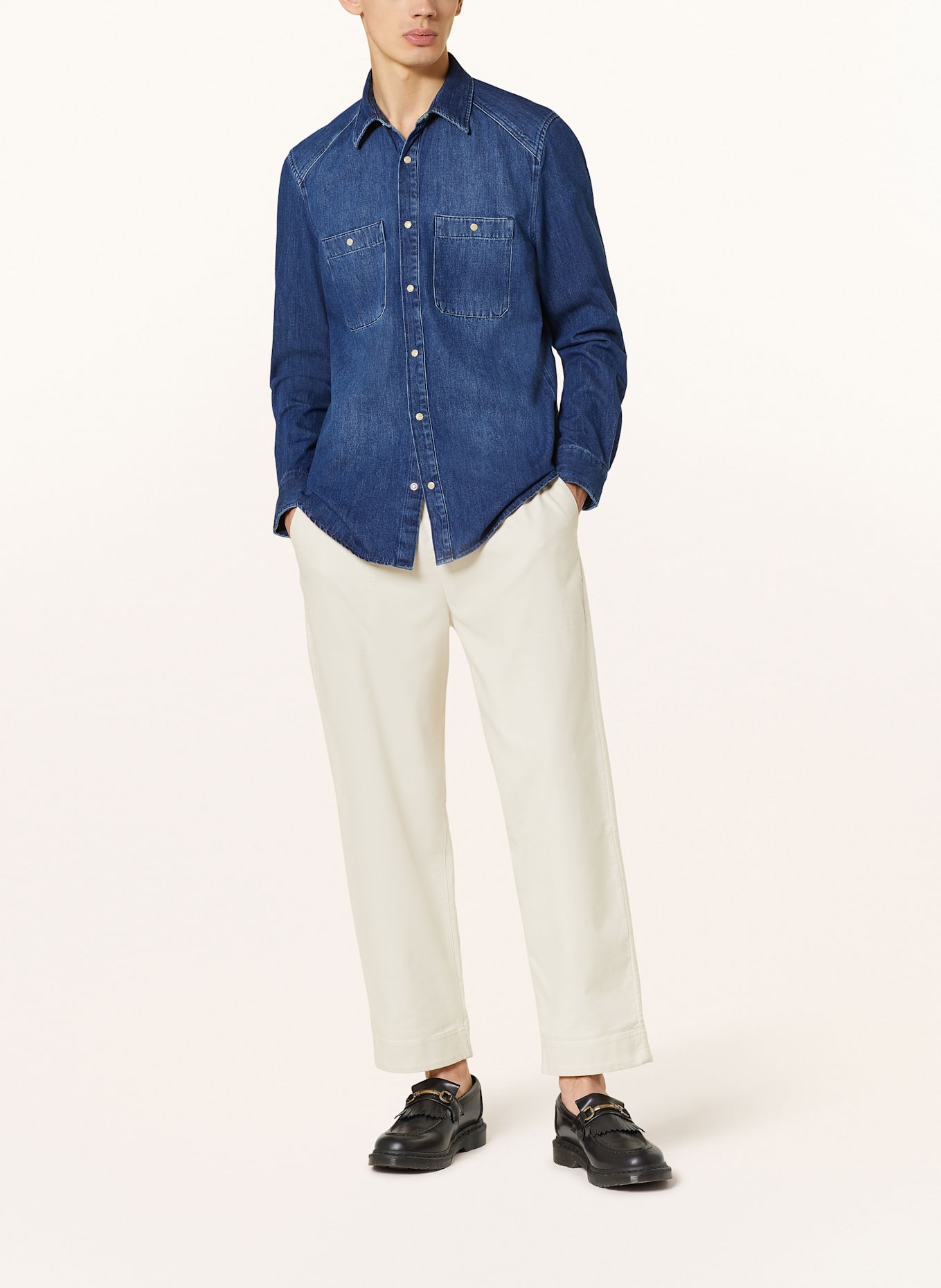 DRYKORN Jeanshemd NOWEN Regular Fit: DUNKELBLAU