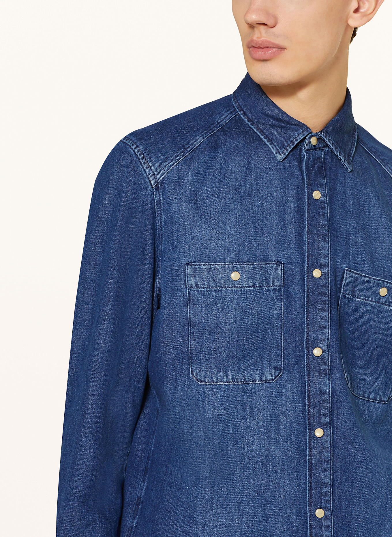 DRYKORN Jeanshemd NOWEN Regular Fit: DUNKELBLAU