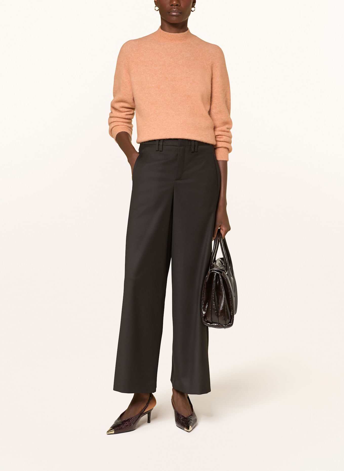 DRYKORN Marlenehose BROAD: SCHWARZ