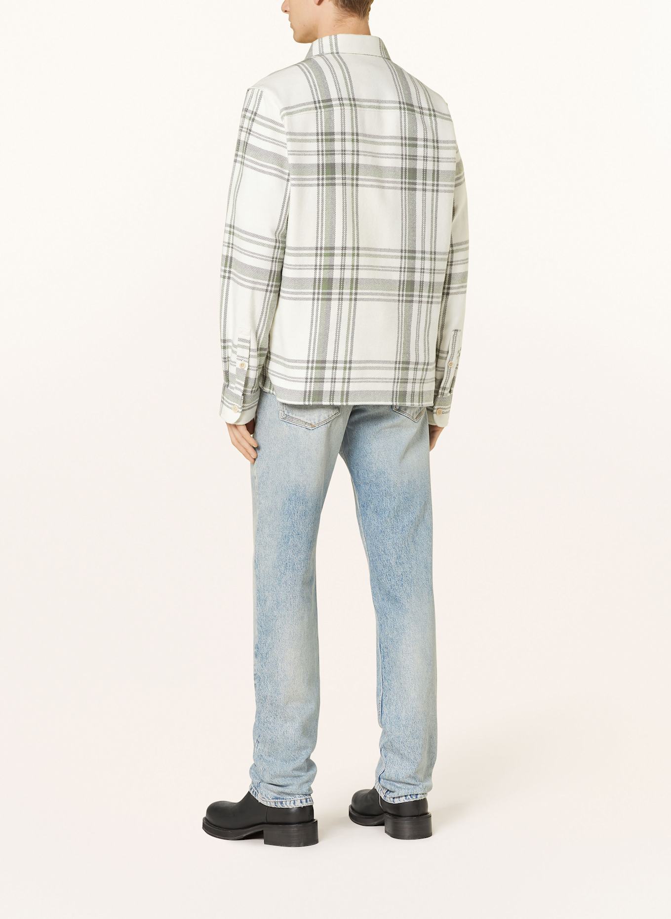 DRYKORN Overjacket GUNRAY: GRÜN/ GRAU/ WEISS