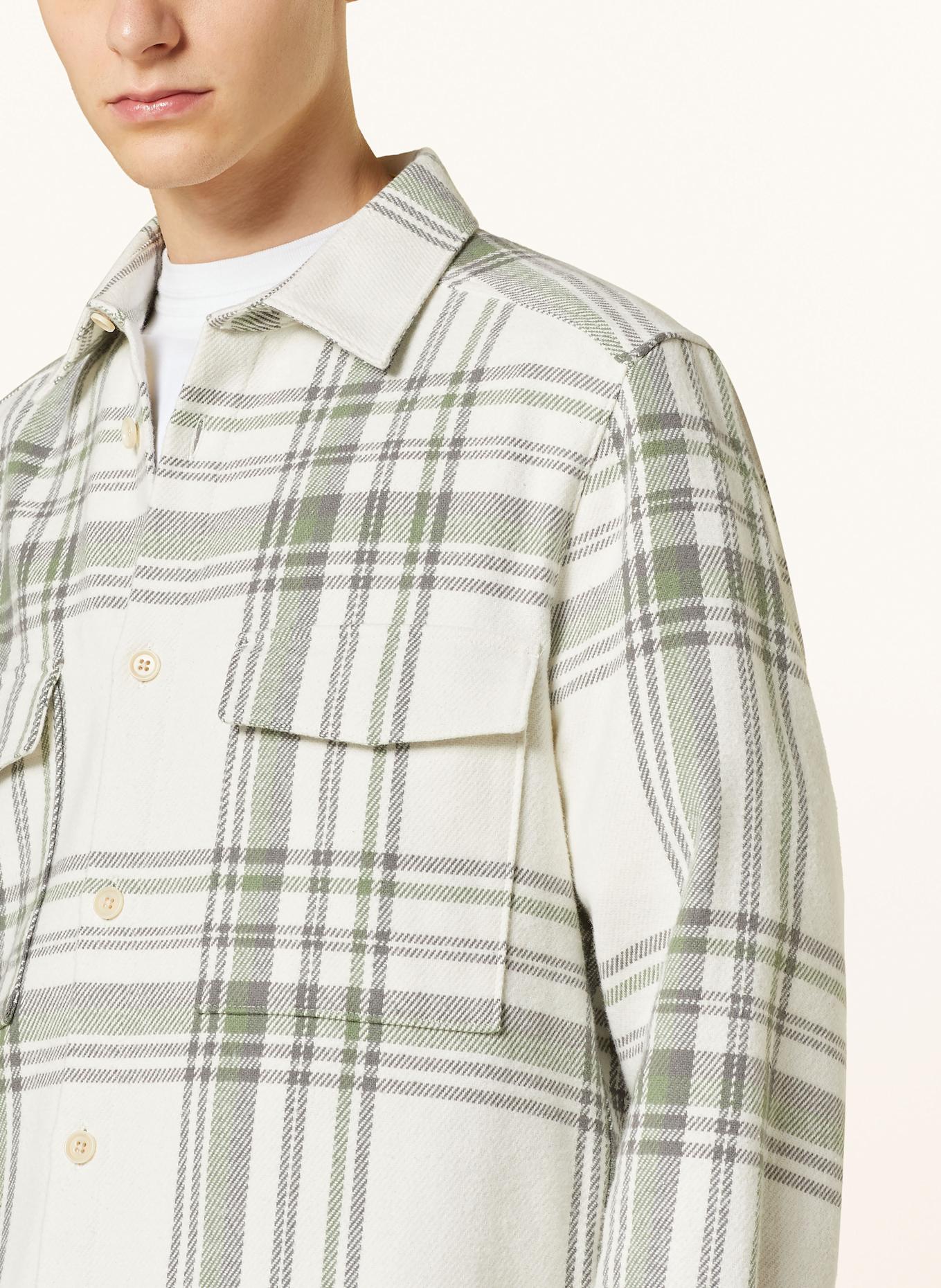 DRYKORN Overjacket GUNRAY: GRÜN/ GRAU/ WEISS