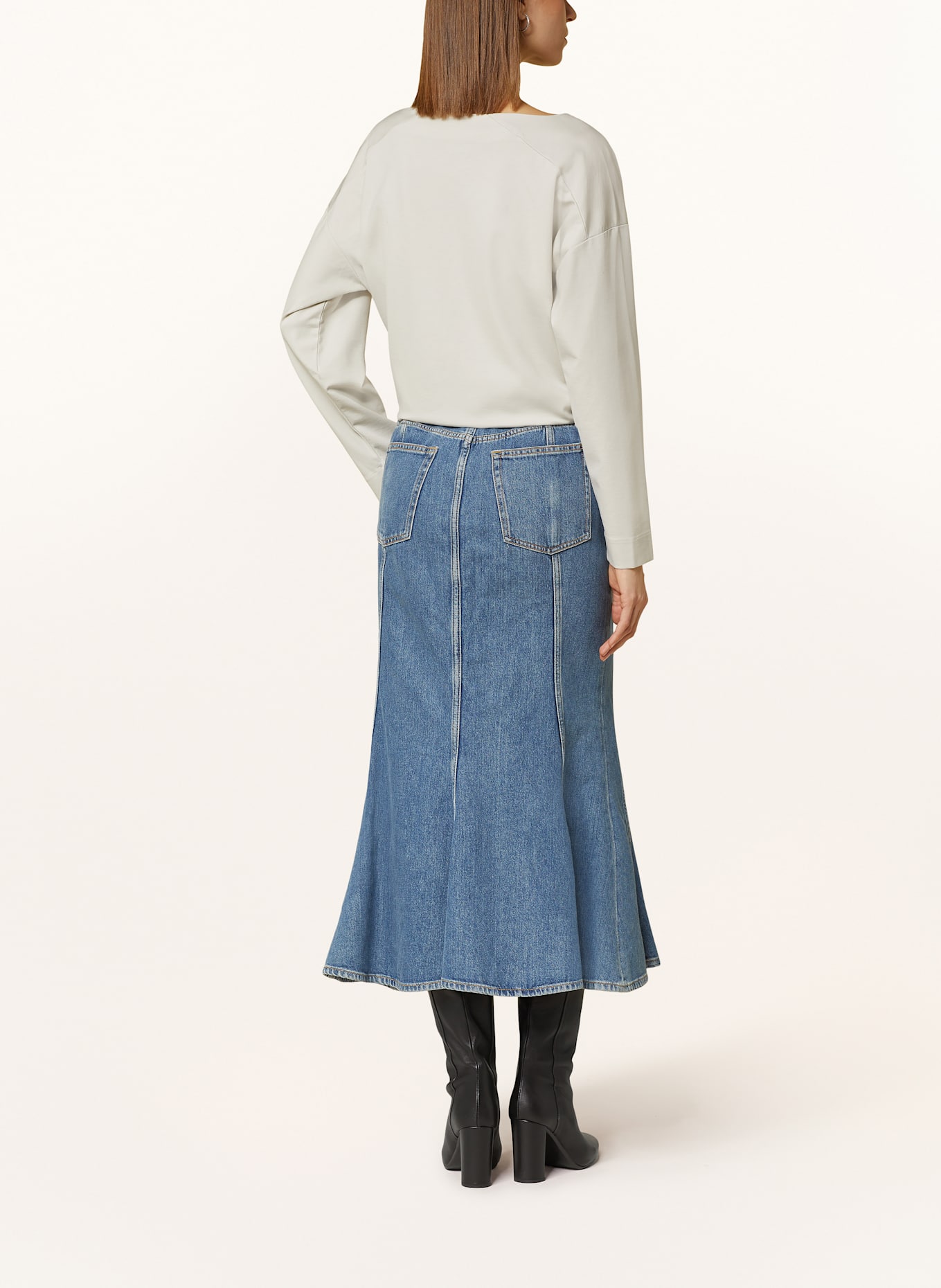 DRYKORN Long sleeve shirt Print YENE, Color: LIGHT GRAY (Image 3)