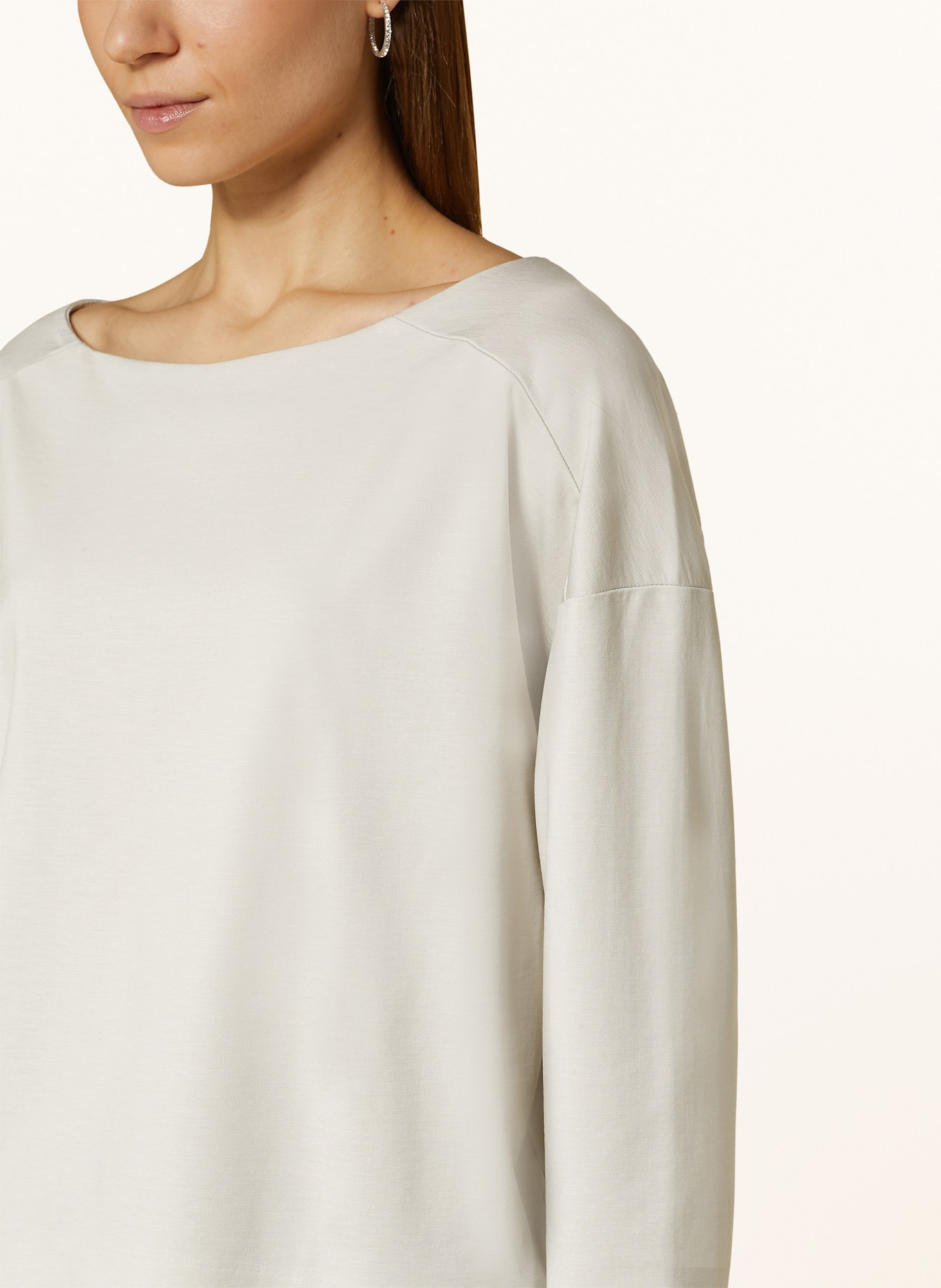 DRYKORN Long sleeve shirt Print YENE, Color: LIGHT GRAY (Image 4)