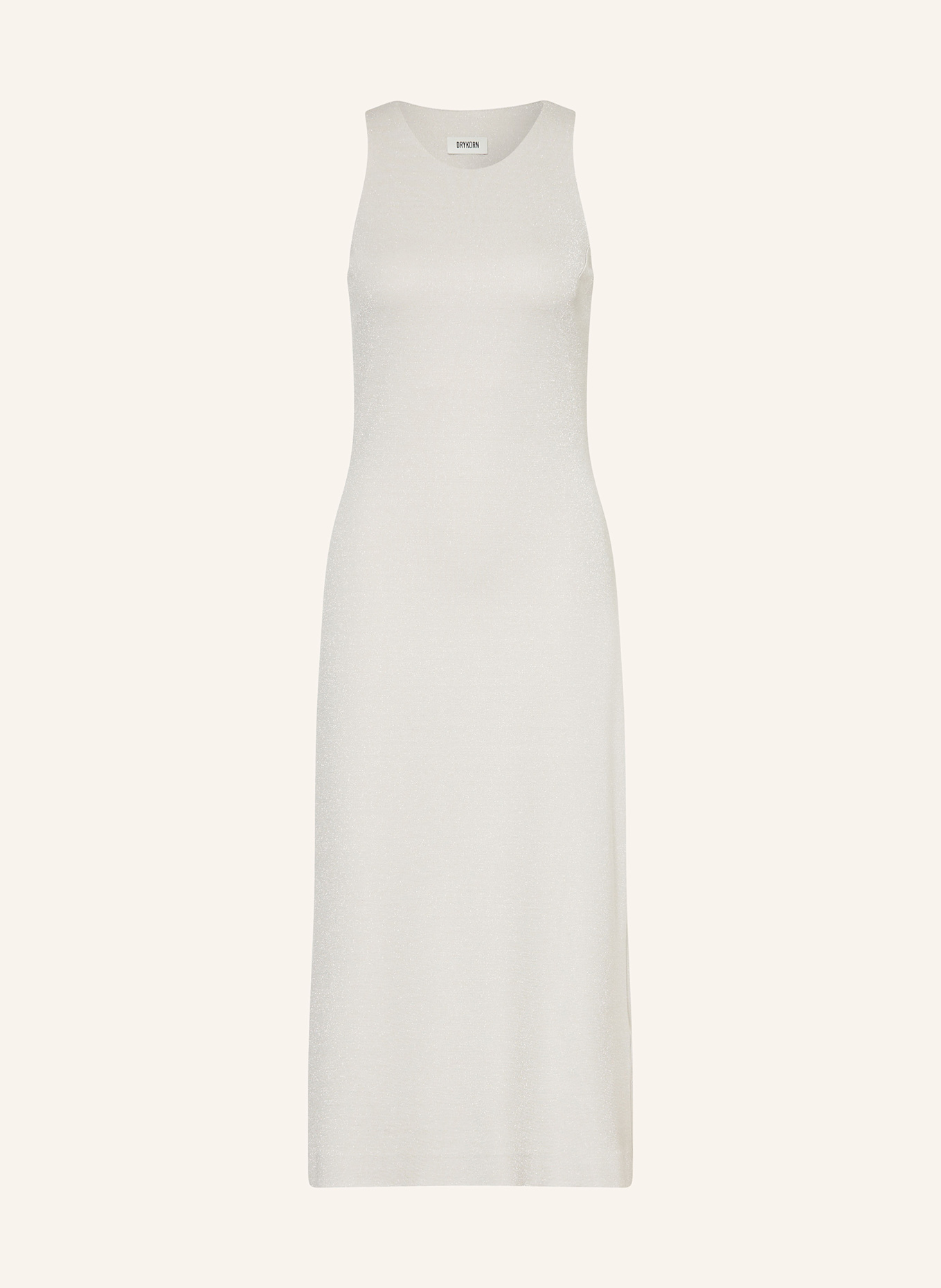 DRYKORN Kleid NEDONA mit Glitzergarn: HELLGRAU