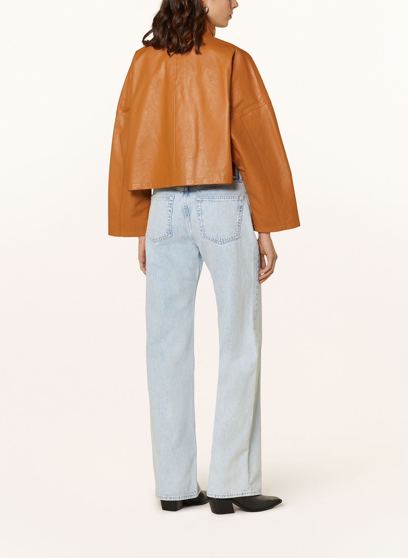 DRYKORN Lederjacke ELSTOW: HELLBRAUN
