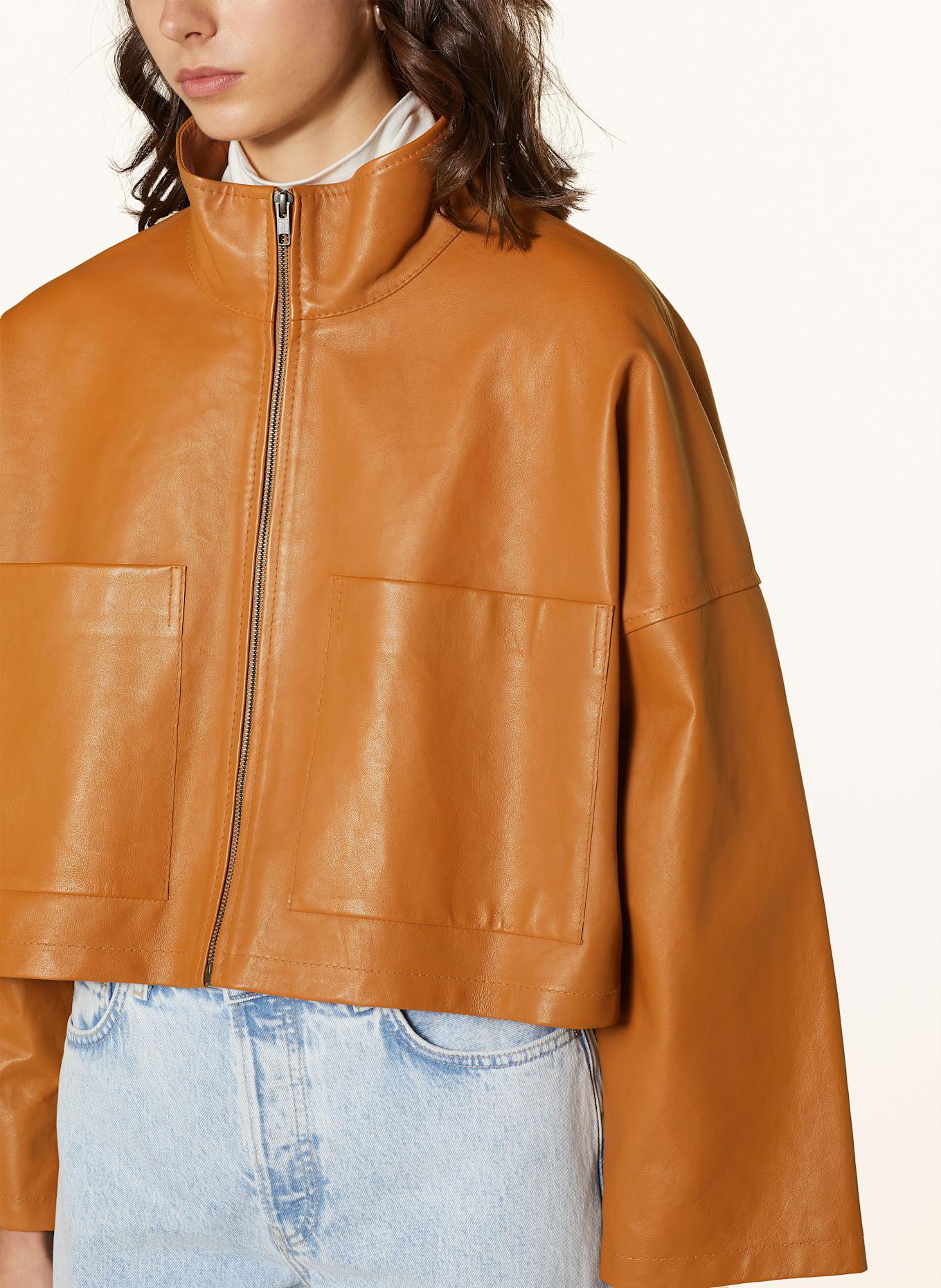 DRYKORN Lederjacke ELSTOW: HELLBRAUN