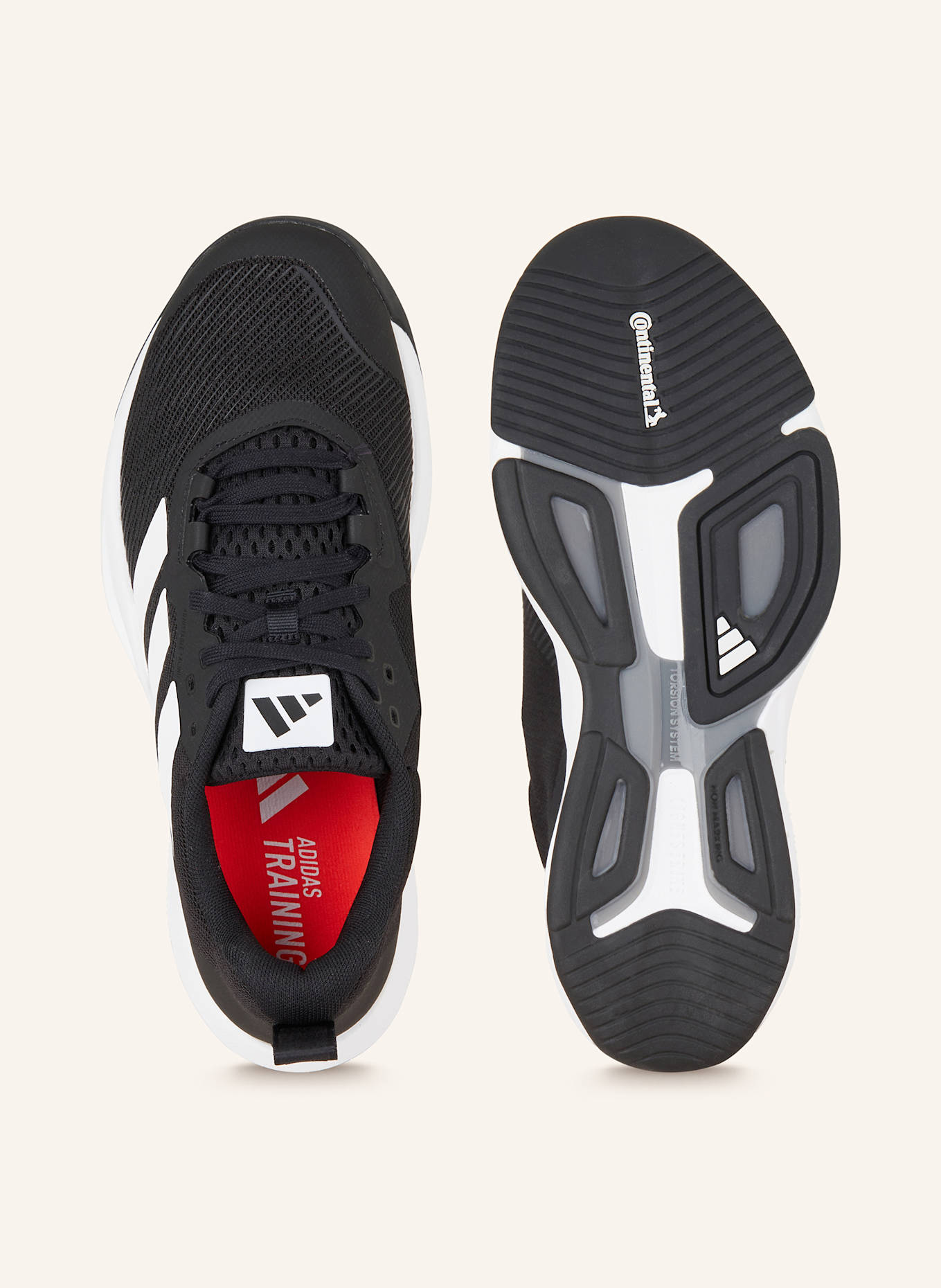 adidas RAPIDMOVE 2 fitness shoes in black white