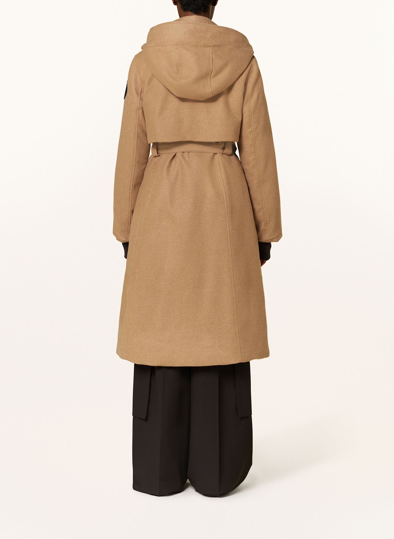 CANADA GOOSE Daunenmantel BALA mit abnehmbarer Kapuze: CAMEL