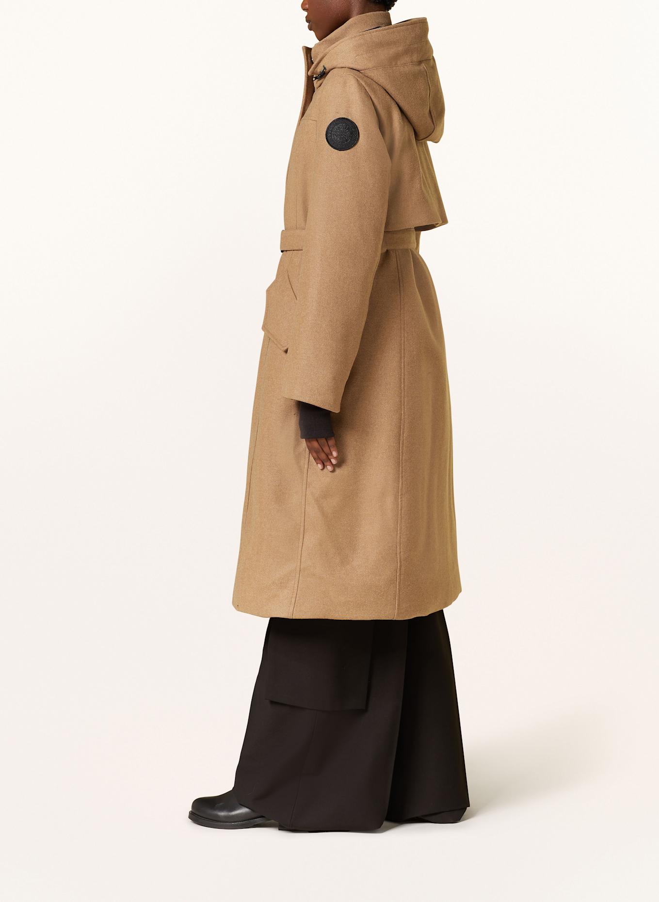 CANADA GOOSE Daunenmantel BALA mit abnehmbarer Kapuze: CAMEL