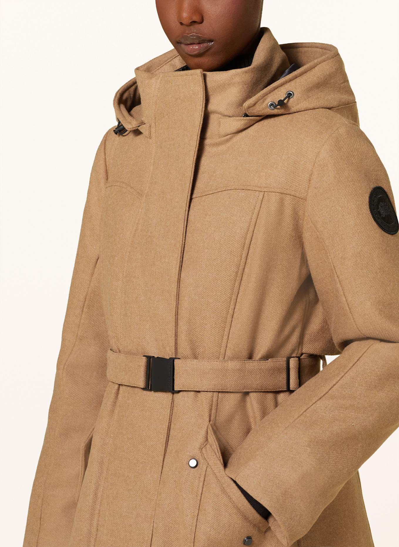 CANADA GOOSE Daunenmantel BALA mit abnehmbarer Kapuze: CAMEL