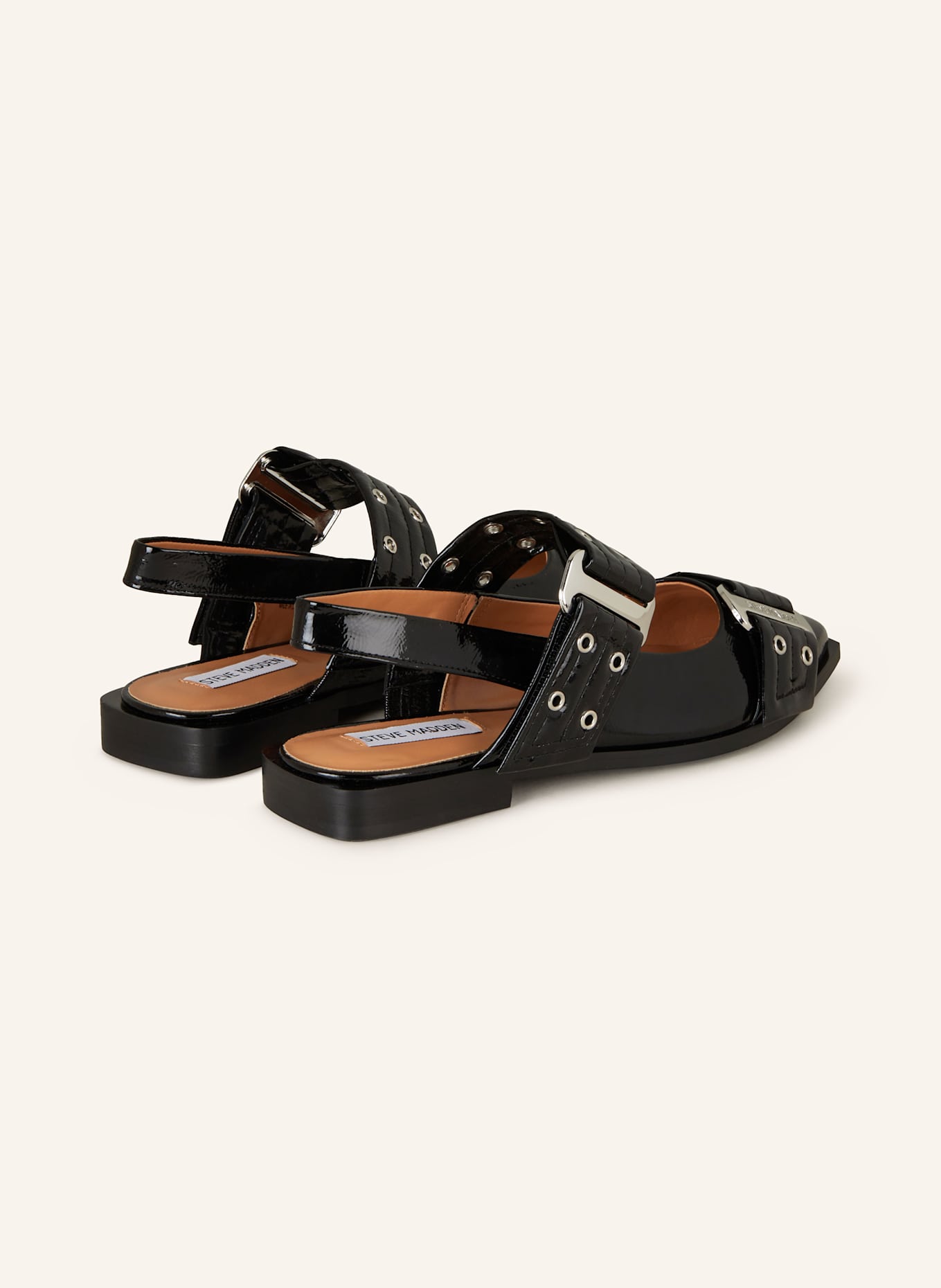 STEVE MADDEN Sling baleríny GRAND AVE: ČERNÁ