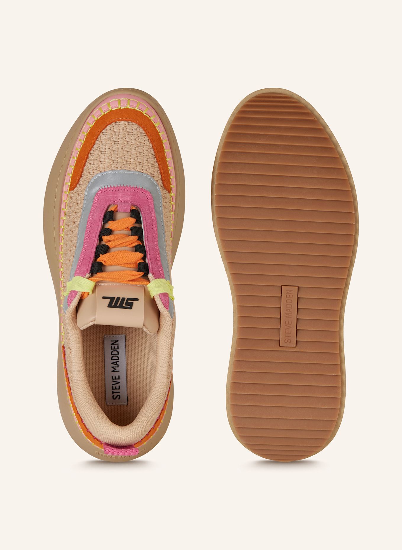 STEVE MADDEN Sneaker DOUBLETAKE: ROSÉ/ NEONPINK/ SILBER
