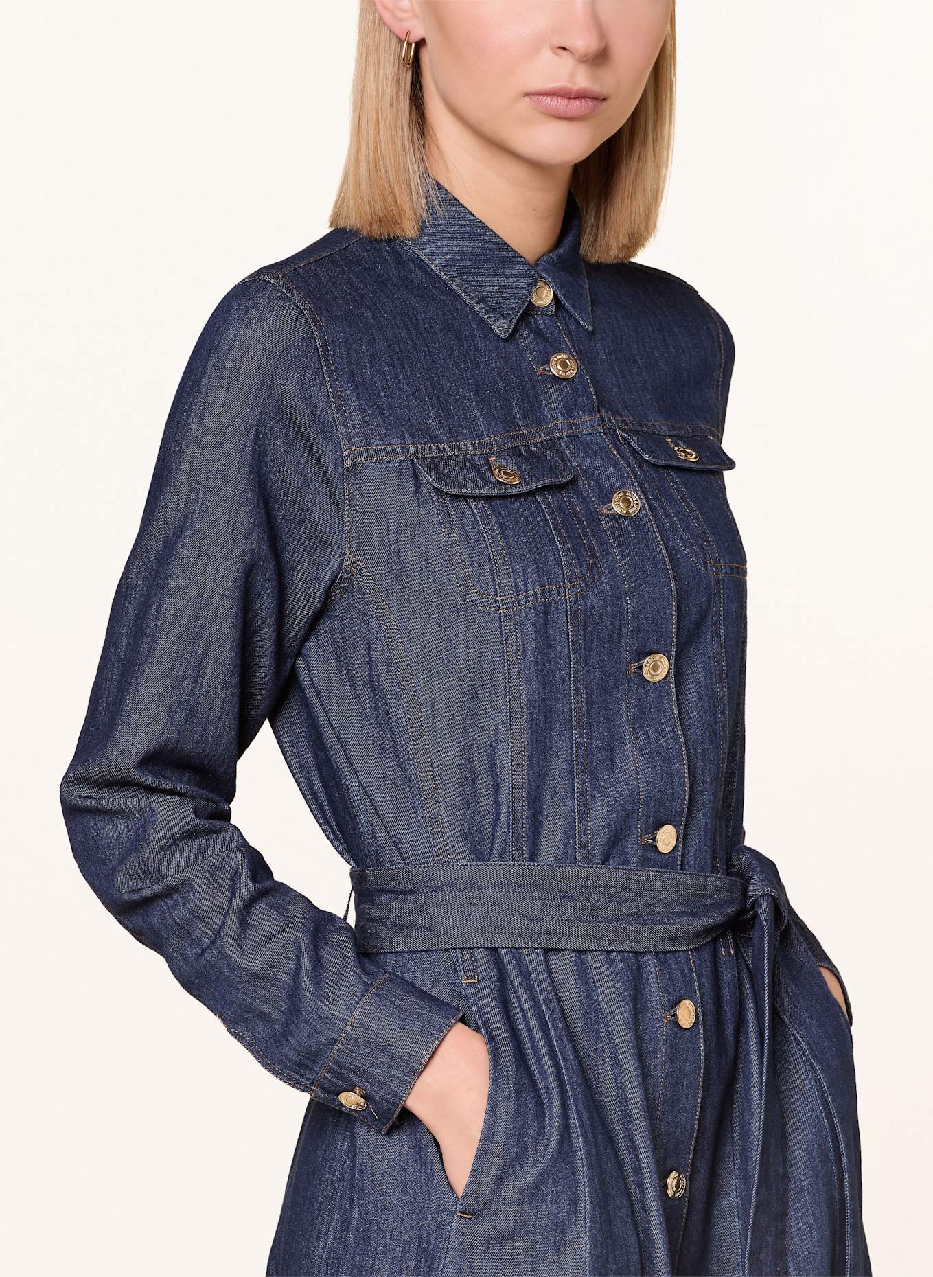 MORE & MORE Džínové šaty: 0962 middle blue denim