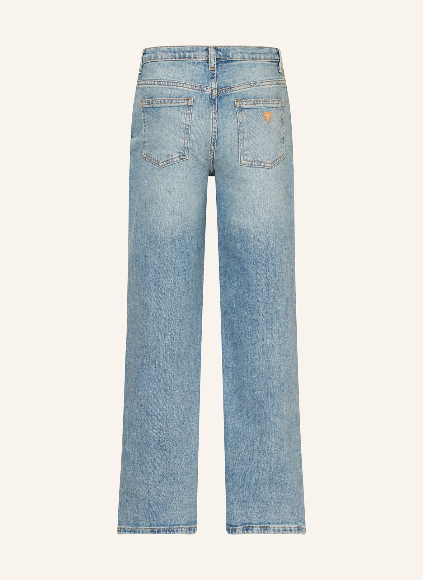 GUESS Jeansy straight: EENW GREEN OVERDYE WAS