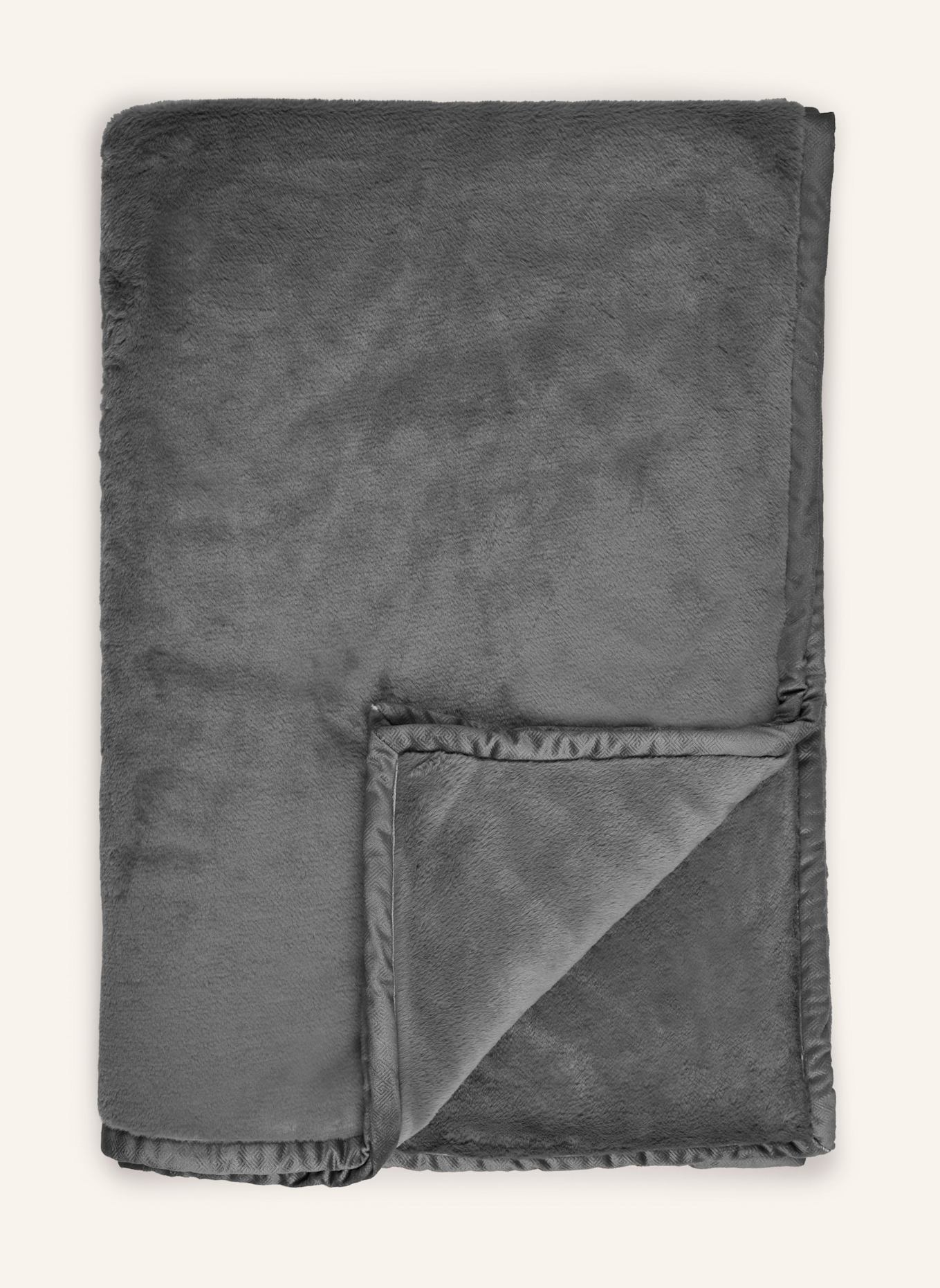 zoeppritz Kunstfell-Plaid THE BLANKET: DUNKELGRAU