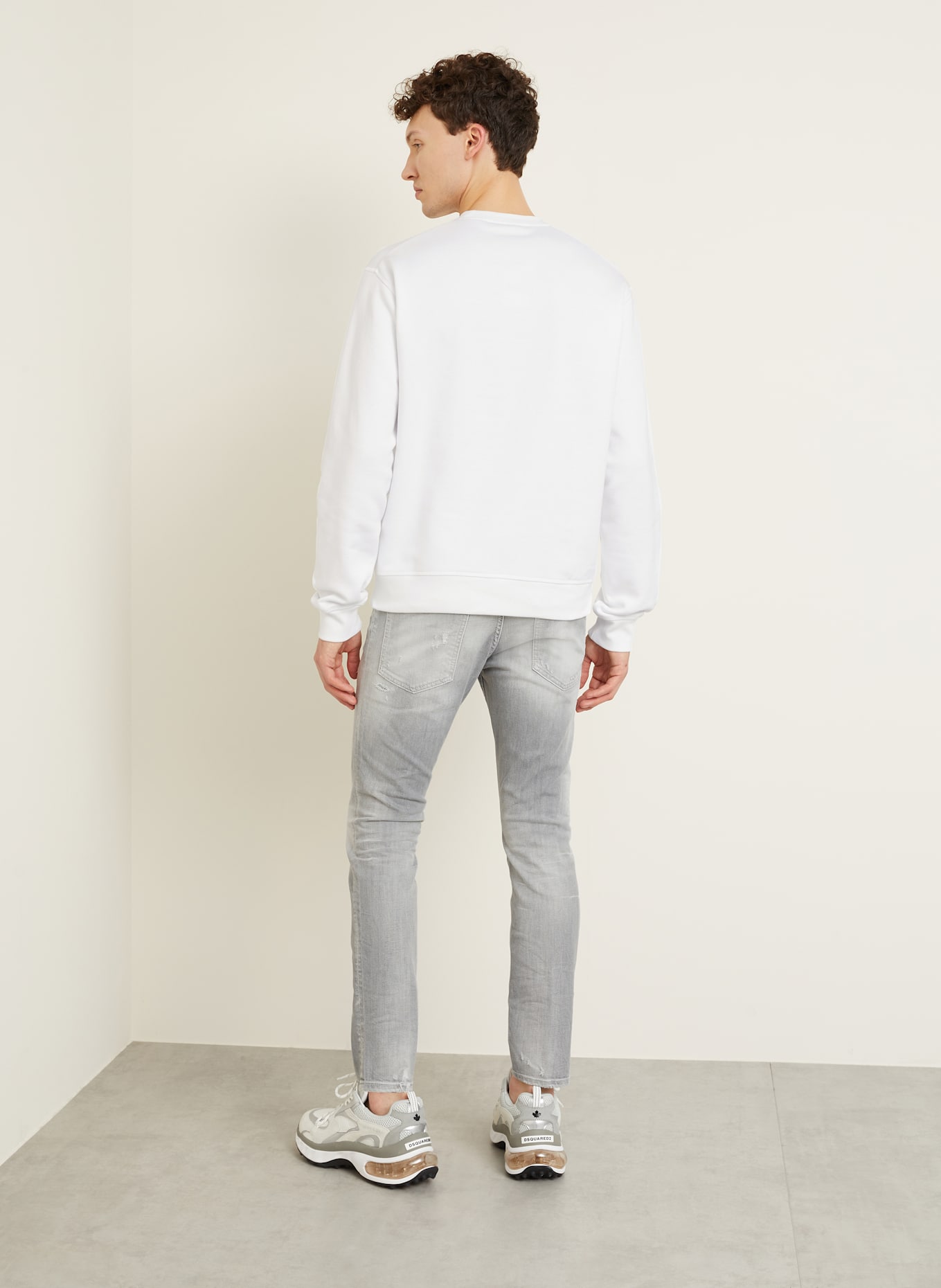 DSQUARED2 Sweatshirt COOL FIT: WEISS