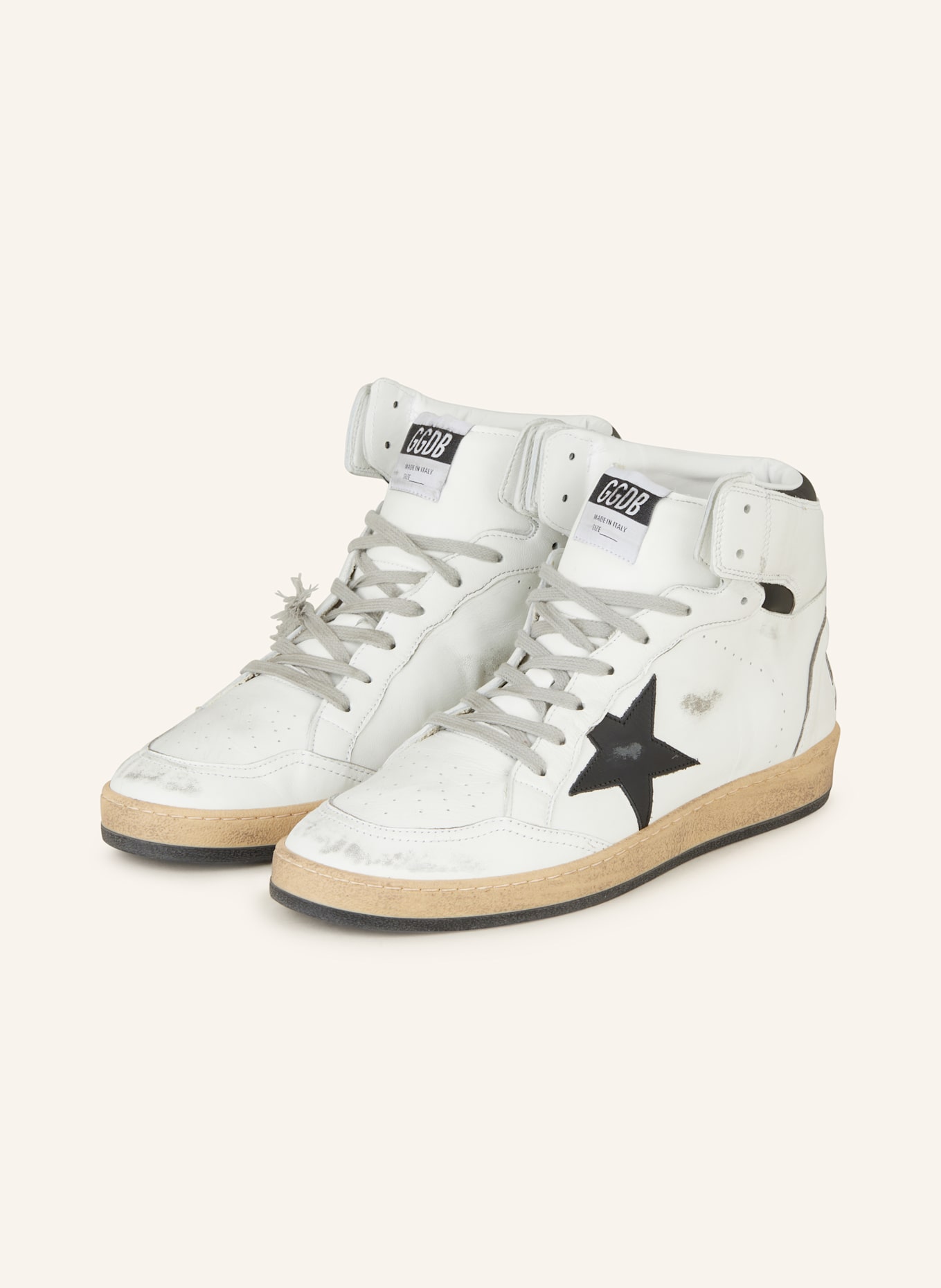 GOLDEN GOOSE Hightop-Sneaker SKY STAR: WEISS/ BLAU/ DUNKELGRAU