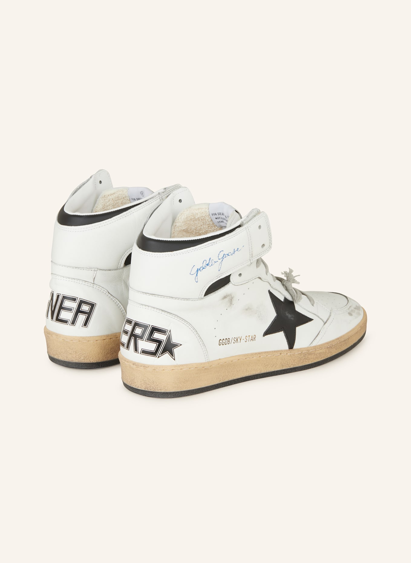 GOLDEN GOOSE Hightop-Sneaker SKY STAR: WEISS/ BLAU/ DUNKELGRAU