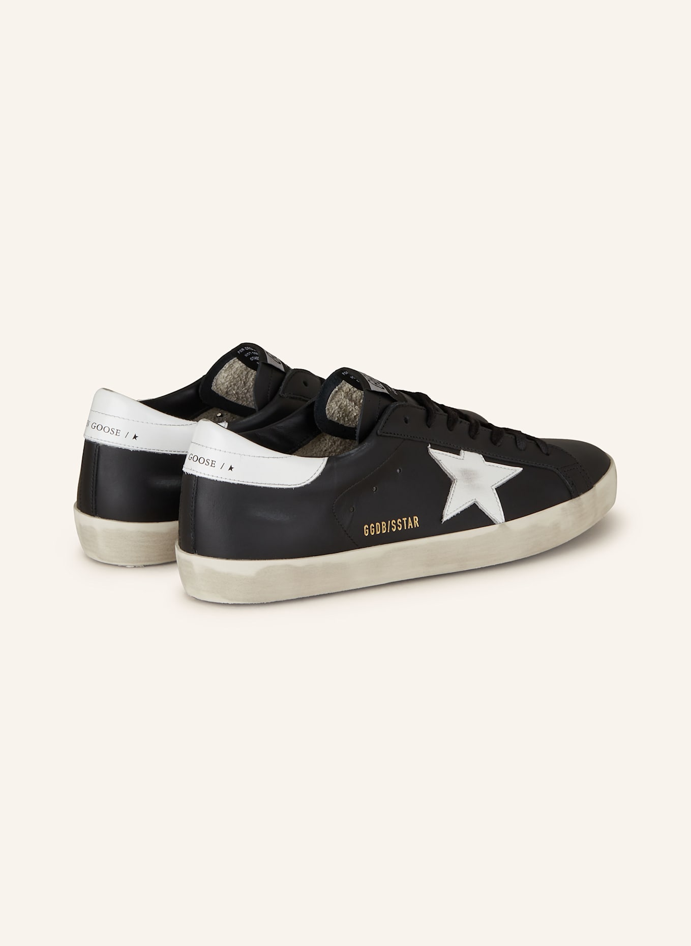GOLDEN GOOSE Sneaker SUPER-STAR: SCHWARZ