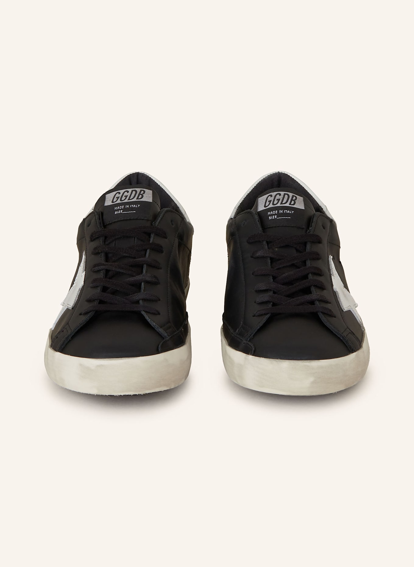 GOLDEN GOOSE Sneaker SUPER-STAR: SCHWARZ