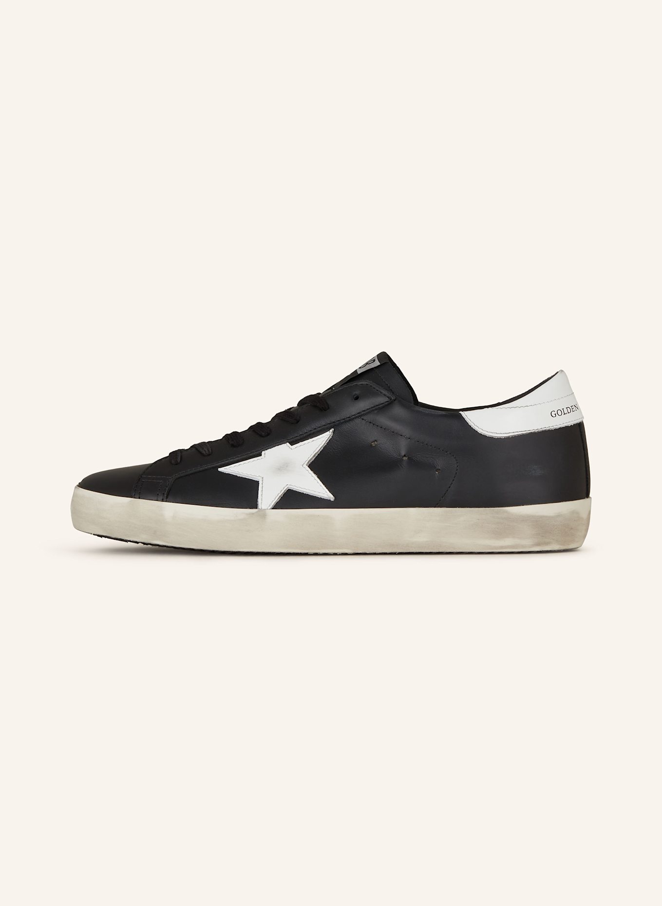 GOLDEN GOOSE Sneaker SUPER-STAR: SCHWARZ