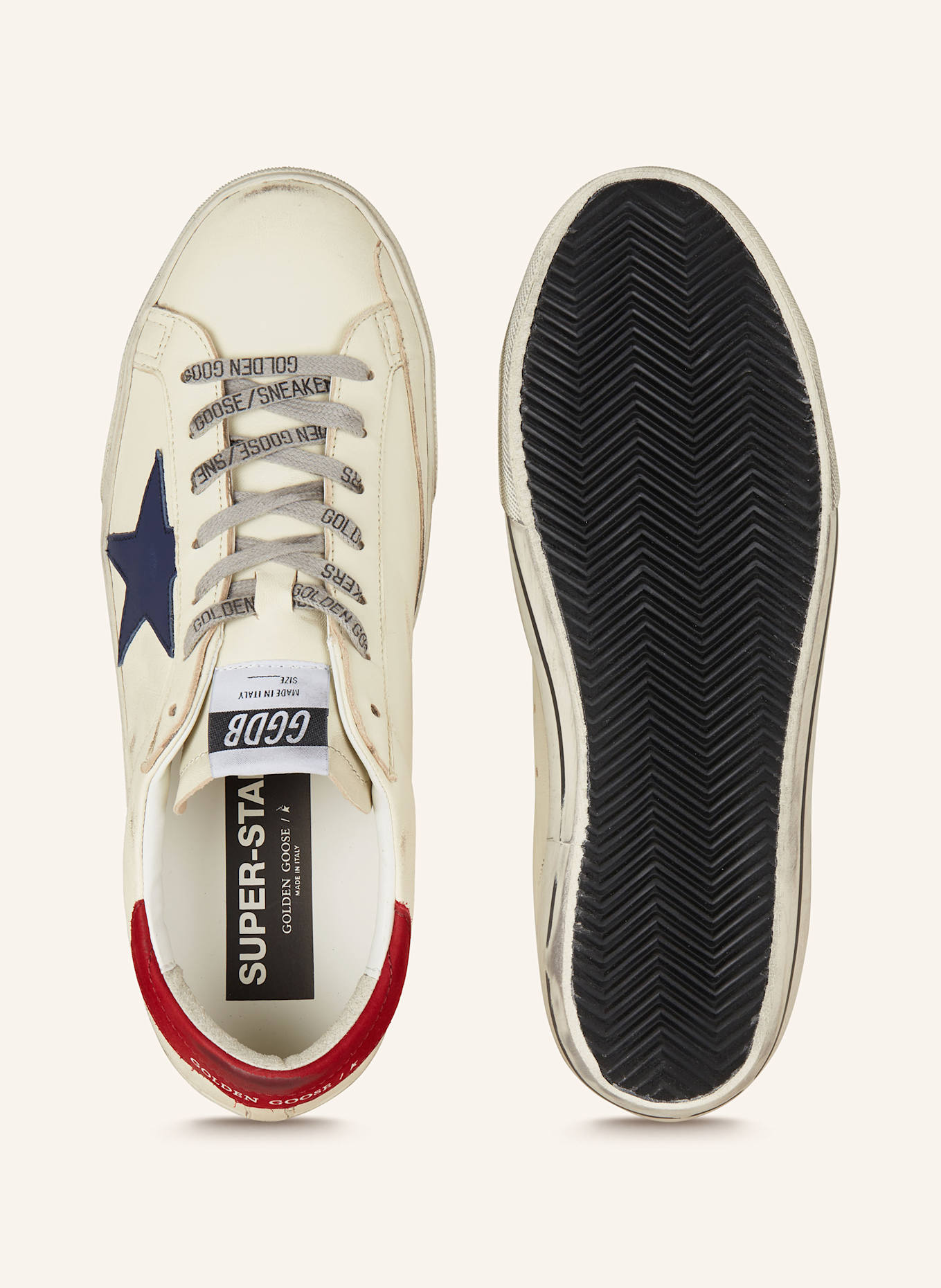GOLDEN GOOSE Sneaker SUPER-STAR: CREME