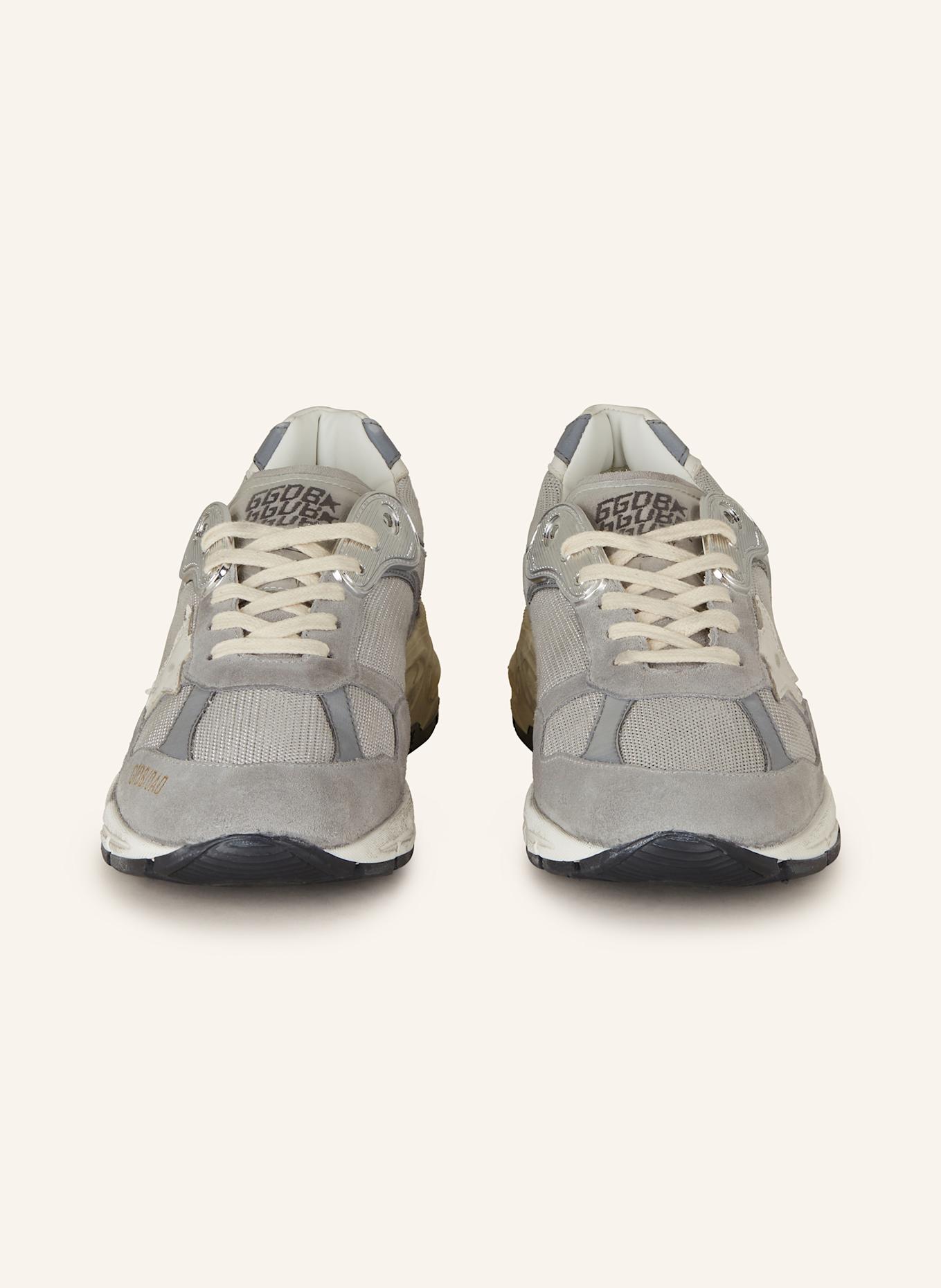 GOLDEN GOOSE Sneaker RUNNING DAD: GRAU/ SILBER/ WEISS