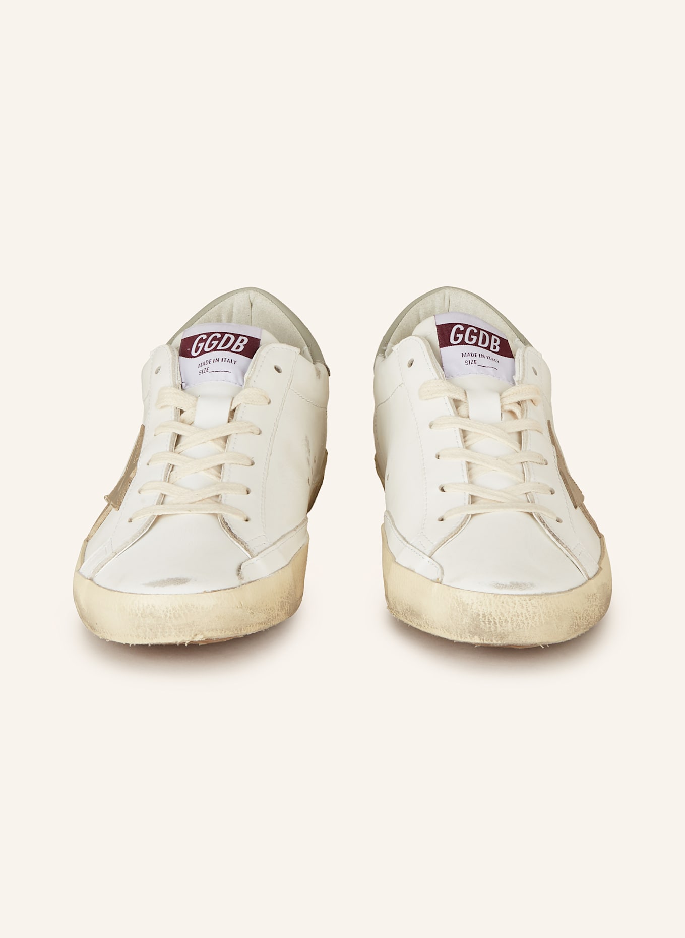GOLDEN GOOSE Sneakers SUPER STAR: WHITE / GRAY