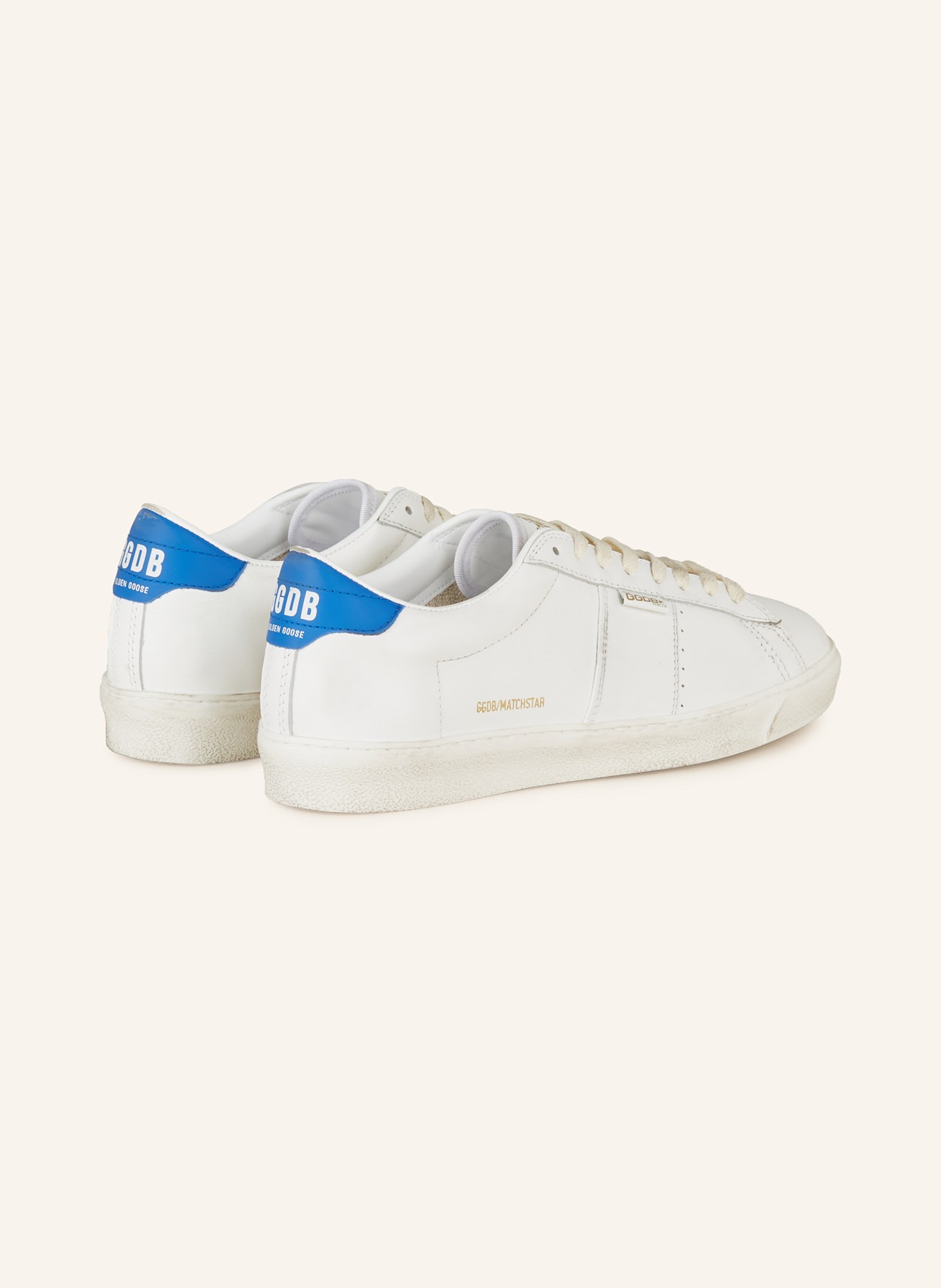 GOLDEN GOOSE Sneaker MATCH STAR: WEISS/ BLAU