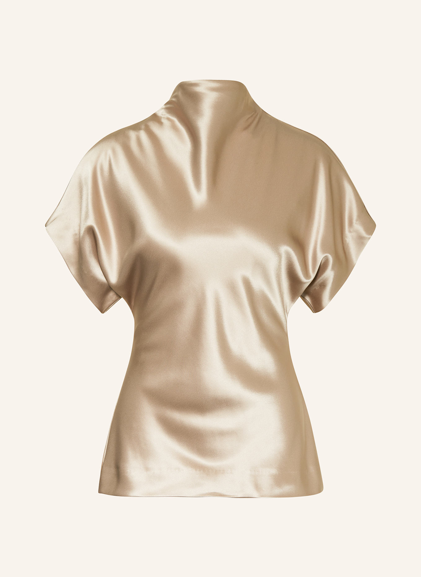 MALINA OTILIA blouse shirt in satin: GOLD