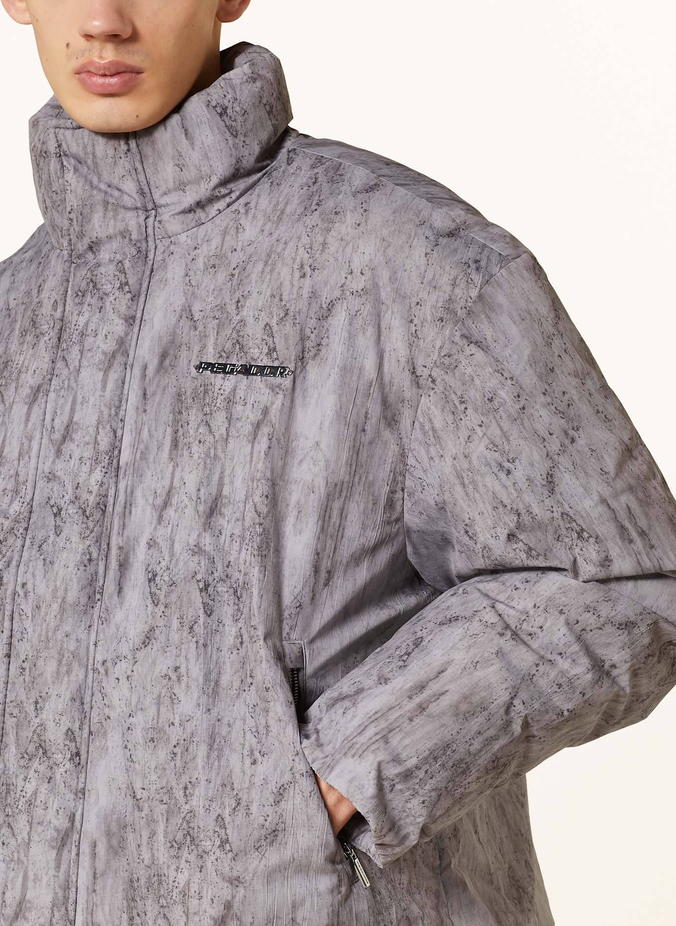 PEGADOR Steppjacke LAVOY: GRAU / DUNKELGRAU