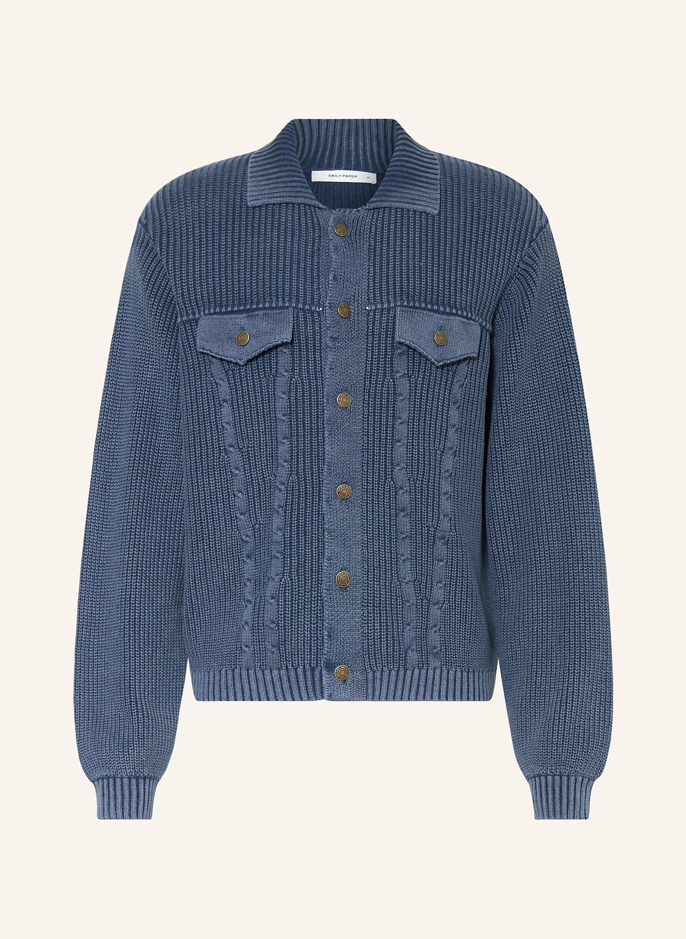 DAILY PAPER Kardigan TANO: GRANATOWY